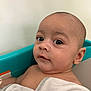 Mateo is registered to the contest to win money with this photo: baby, child, towel, bath, tub, skin, face, eyes, ear, head, shoulder, expression, curious, infant, indoors, human, portrait, cute, young, wrapping