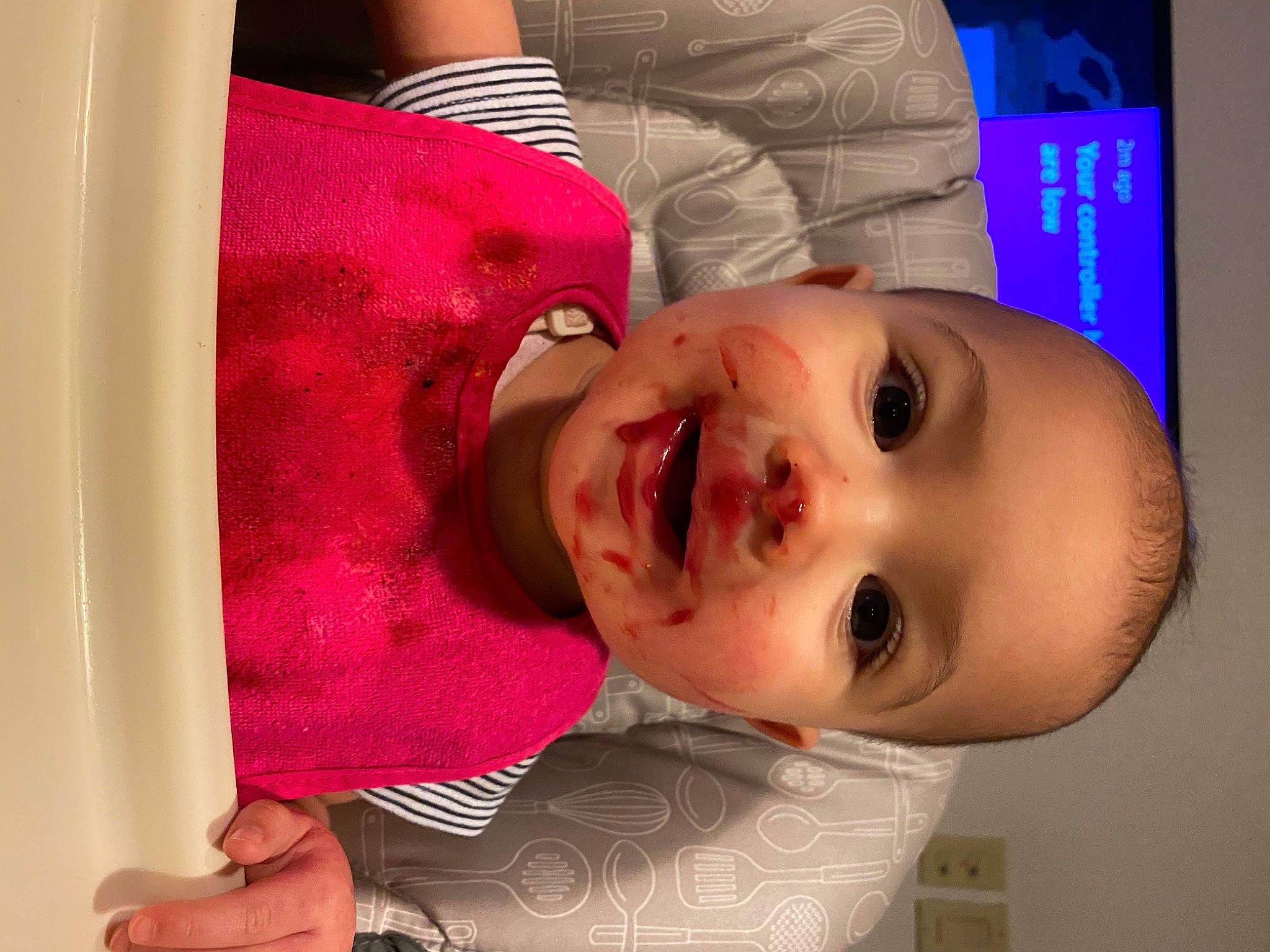 Persephone joined the competition — help win amazing prizes! baby, cheek, child, ear, head, mouth, nose, person, pink, skin, toddler