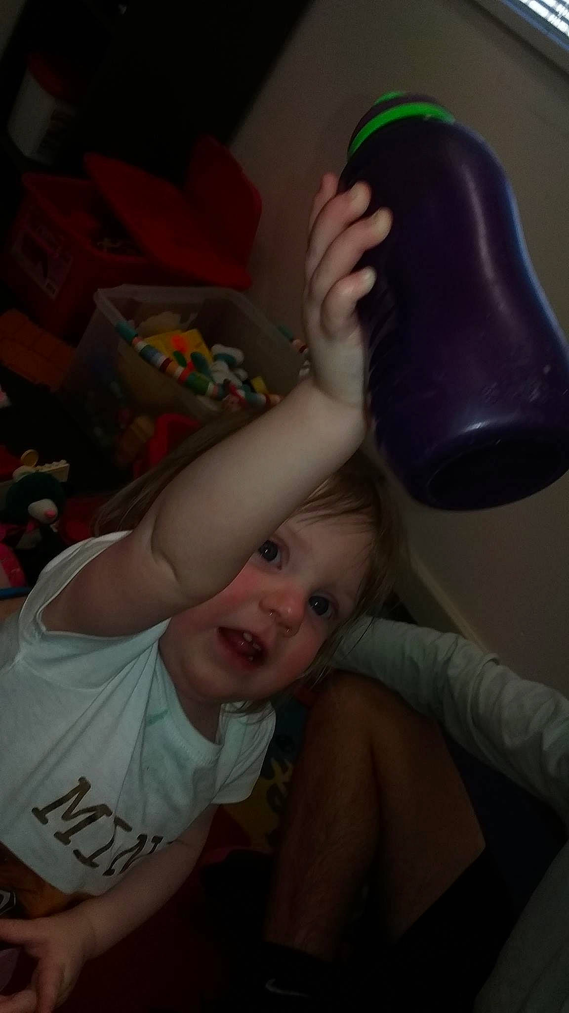 Marcy joined the competition — help win amazing prizes! arm, baby, child, ear, flesh, human_leg, joint, leg, person, shoe, sitting, thigh, toddler