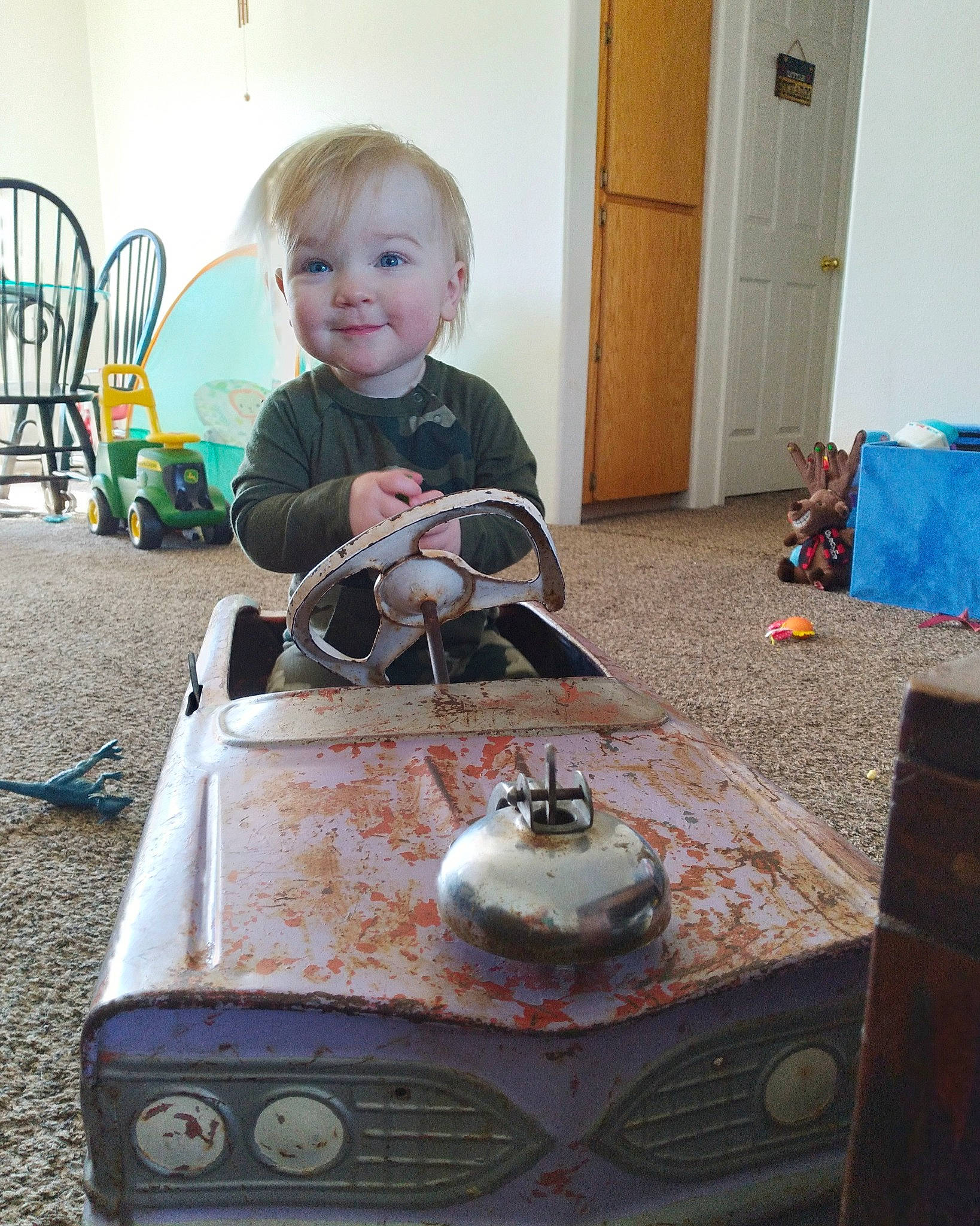 Leland joined the competition — help win amazing prizes! baby, baby_toddler_clothing, baked_goods, baking, birthday_cake, cake, child, cuisine, door, flooring, fun, joy, motor_vehicle, person, sitting, smile, sugar_cake, t_shirt, toddler, vehicle