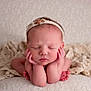 Dillon joined the competition — help win amazing prizes! baby, newborn, sleeping, headband, hands, face, blanket, soft, cute, infant, portrait, resting, peaceful, skin, fingers, toes, closeup, cozy, crawling_pose, texture