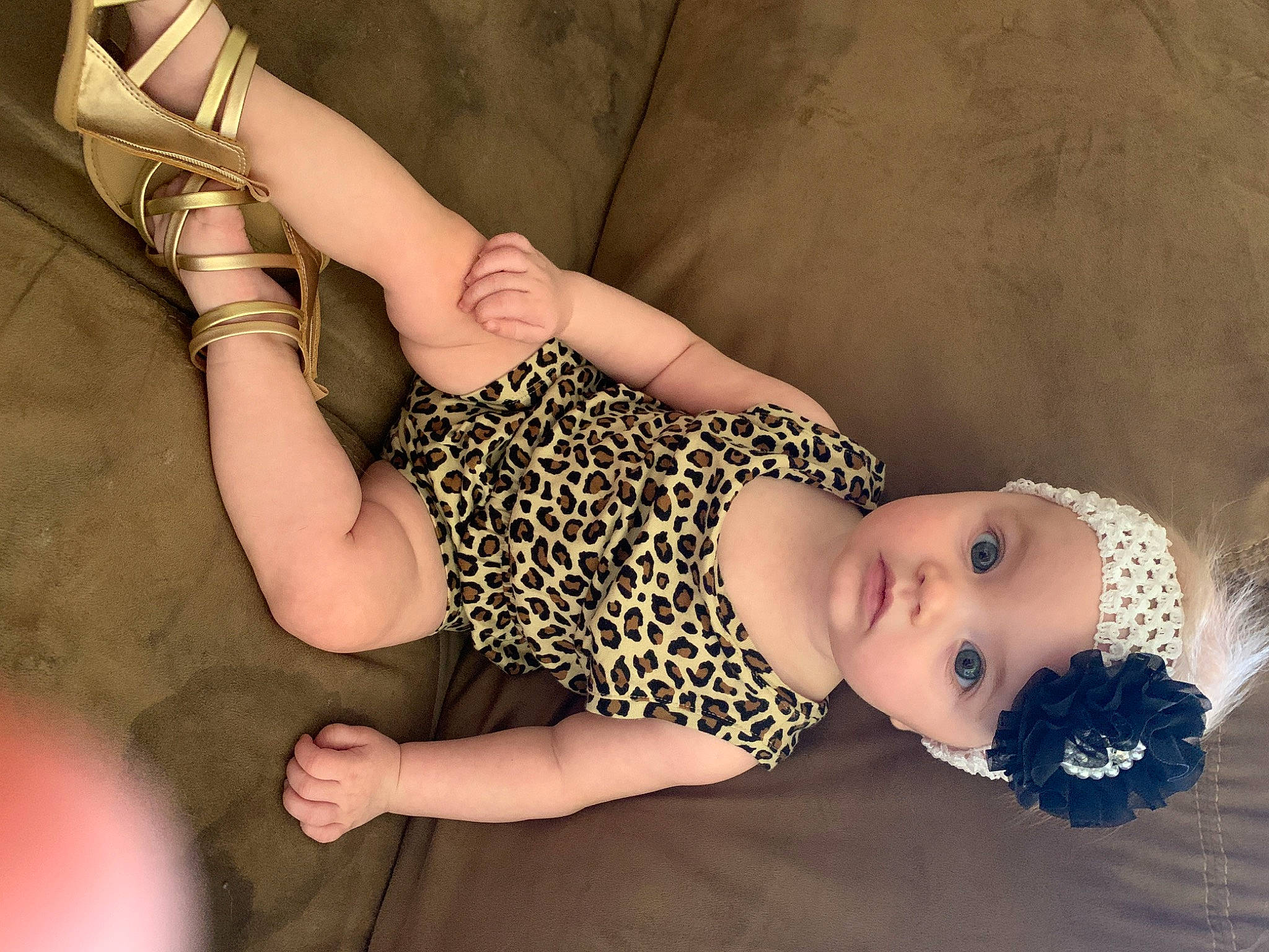 Nebula is registered to the contest to win money with this photo: child, fawn, headwear, leg, person, thigh