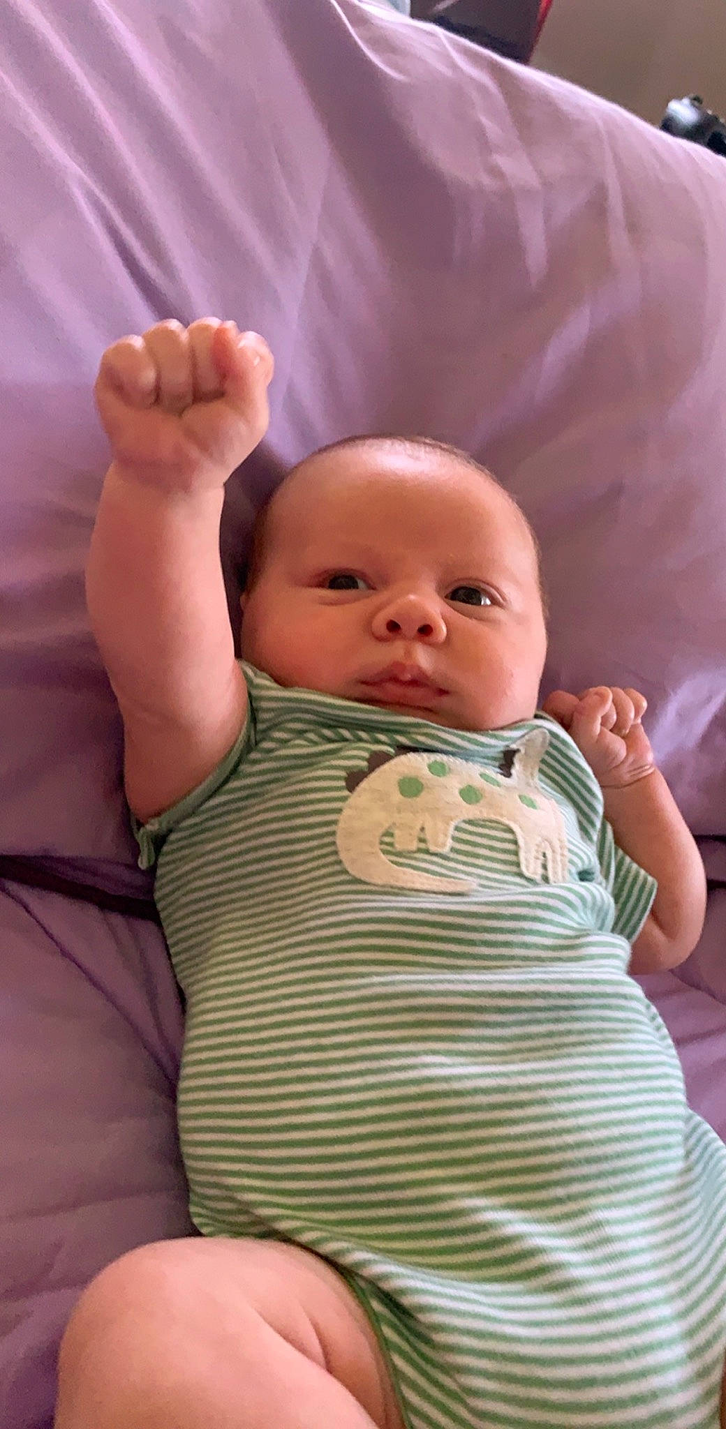 Kamryn joined the competition — help win amazing prizes! arm, baby, cheek, child, finger, gesture, hand, person, product, skin, thumb, toddler