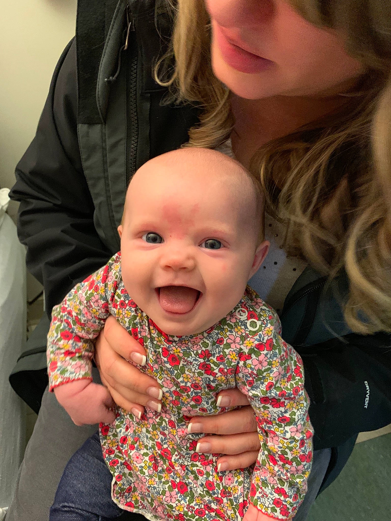 Eloise is registered to the contest to win money with this photo: cheek, child, eye, face, fun, girl, head, infant, mother, nose, person, product, skin, smile, toddler