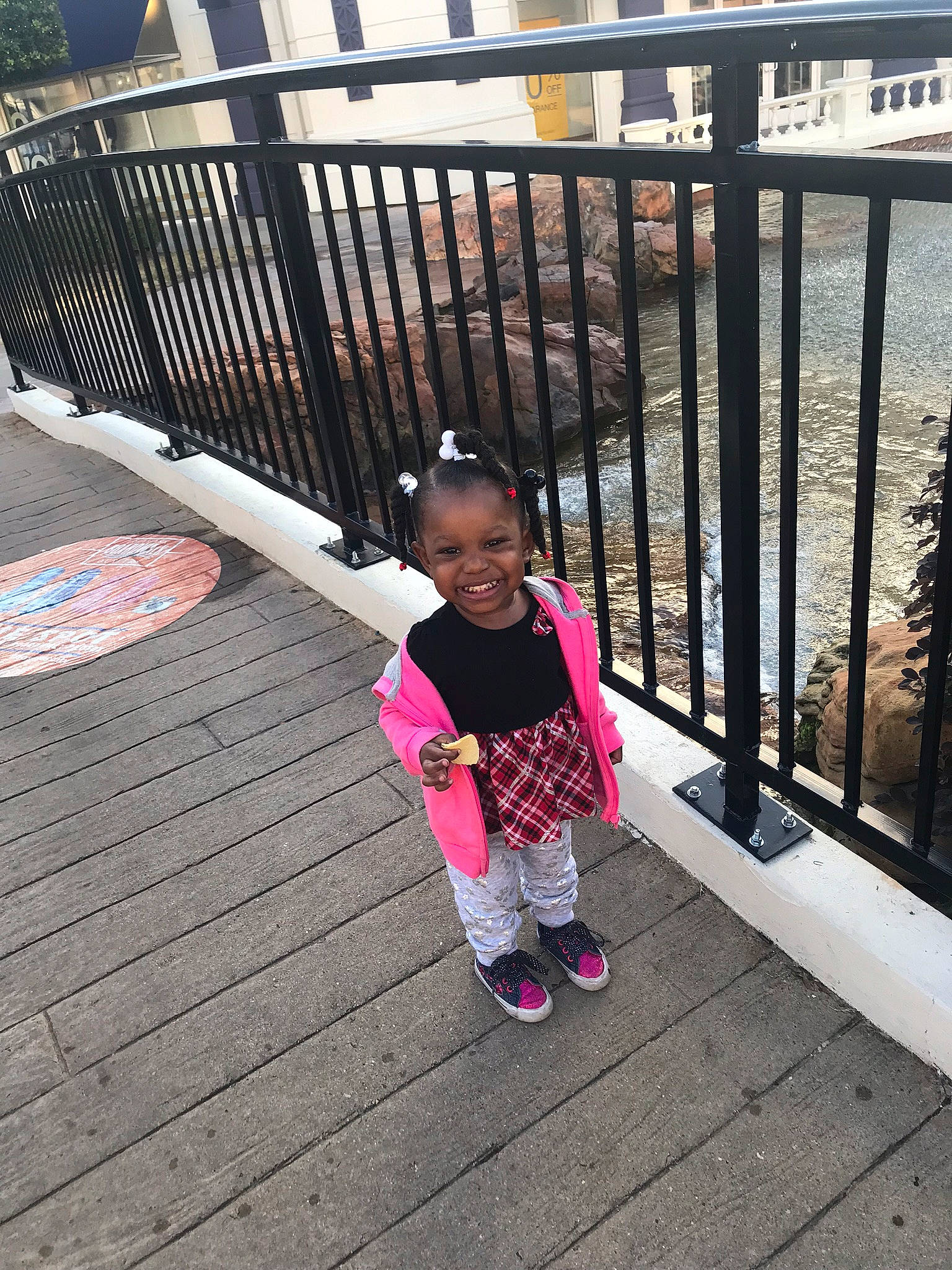 Amya joined the competition — help win amazing prizes! child, eye, footwear, iron, joy, leg, leisure, metal, person, pink, plant, play, shoe, snapshot, t_shirt, toddler, tree, vacation