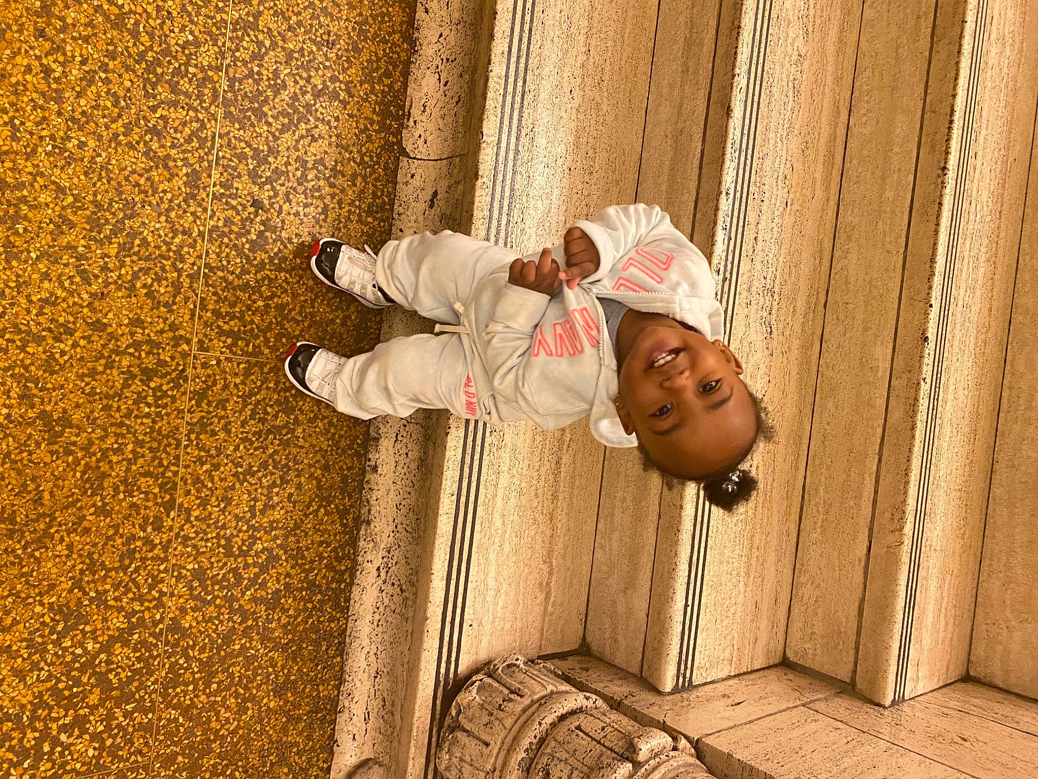 Dearra is registered to the contest to win money with this photo: child, happy, joy, person, smile, toddler, wood