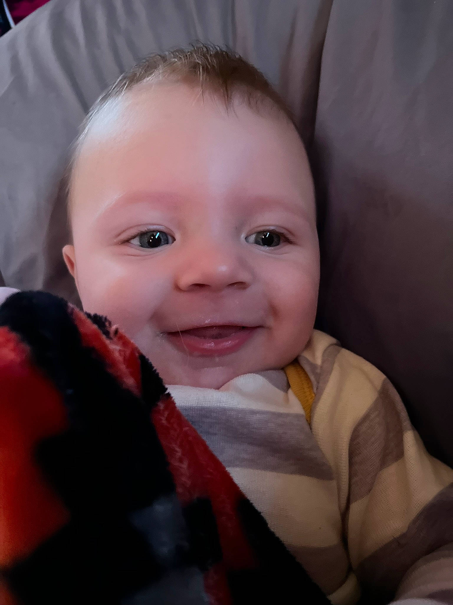 Bentley joined the competition — help win amazing prizes! baby, baby_toddler_clothing, cheek, chin, comfort, eye, eyebrow, face, gesture, hair, hairstyle, happy, human_body, iris, joy, lip, mouth, nose, person, skin