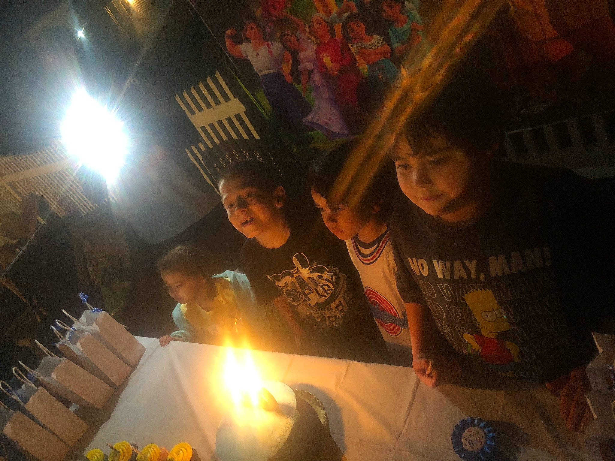 Gianalee is registered to the contest to win money with this photo: birthday_cake, candle, chair, darkness, event, fire, fun, heat, leisure, lighting, metal, midnight, night, party, person, plate, recreation, room, service, t_shirt