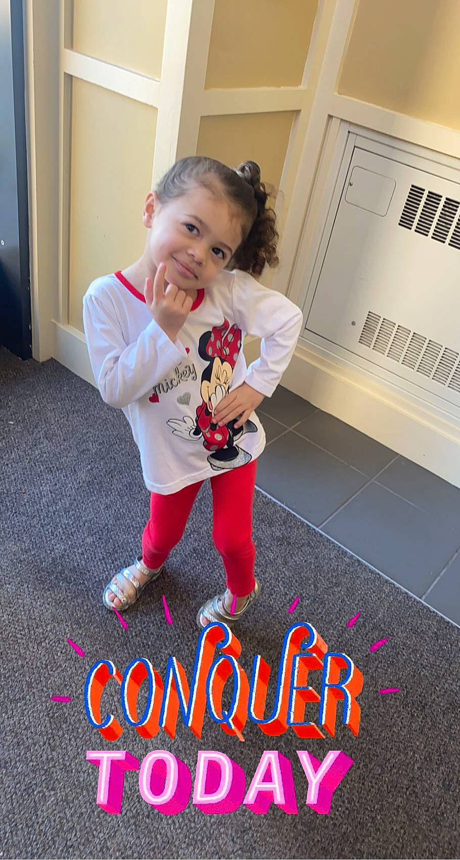 Elliana Wolf joined the competition — help win amazing prizes! arm, baby, baby_toddler_clothing, carmine, child, door, floor, flooring, font, happy, joy, logo, outerwear, person, photo_caption, room, shoe, sleeve, smile, sock