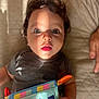Leonidas joined the competition — help win amazing prizes! baby_playing_with_toys, baby_toddler_clothing, cheek, child, eye, eyewear, facial_expression, finger, flash_photography, fun, happy, iris, lip, nose, paint, play, sitting, sunglasses, t_shirt, toddler