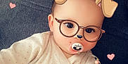 Giulya a rejoint le concours — aidez-le/la à gagner de superbes lots ! accessories, baby, bodypart, cartoon, couch, cushion, face, finger, furniture, glasses, hand, happy, head, homedecor, person, photography, portrait, selfie, smile, toy