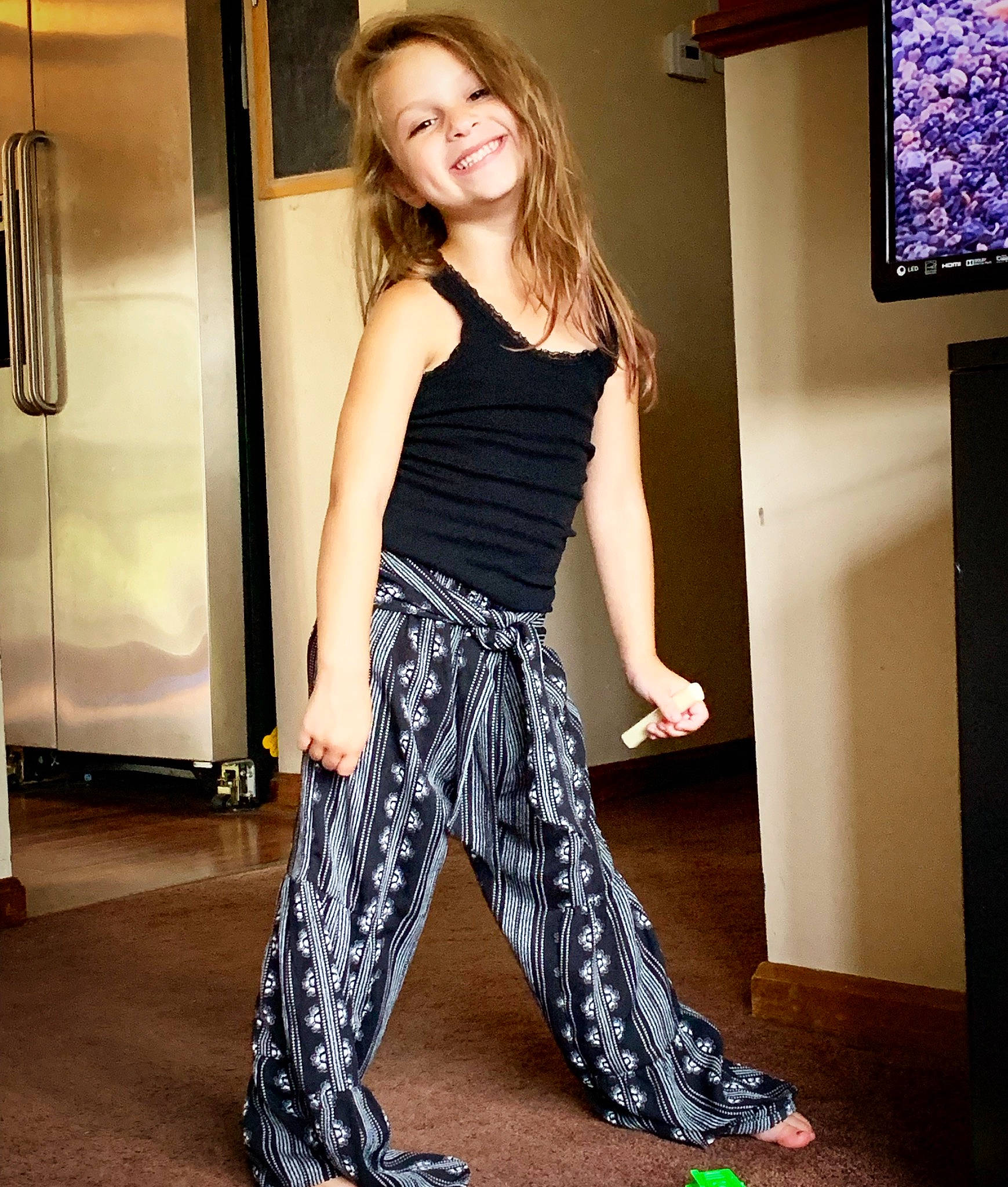 Tess joined the competition — help win amazing prizes! abdomen, active_pants, clothing, fashion, footwear, fun, jeans, joy, leg, leggings, long_hair, person, photo_shoot, photography, room, shoe, shoulder, sportswear, t_shirt, trousers