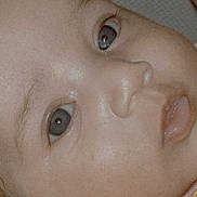 Valery is registered to the contest to win money with this photo: baby, face, eyes, mouth, skin, closeup, infant, child, portrait, expression, cute, young, soft, innocence, human, person, head, newborn, detail, looking