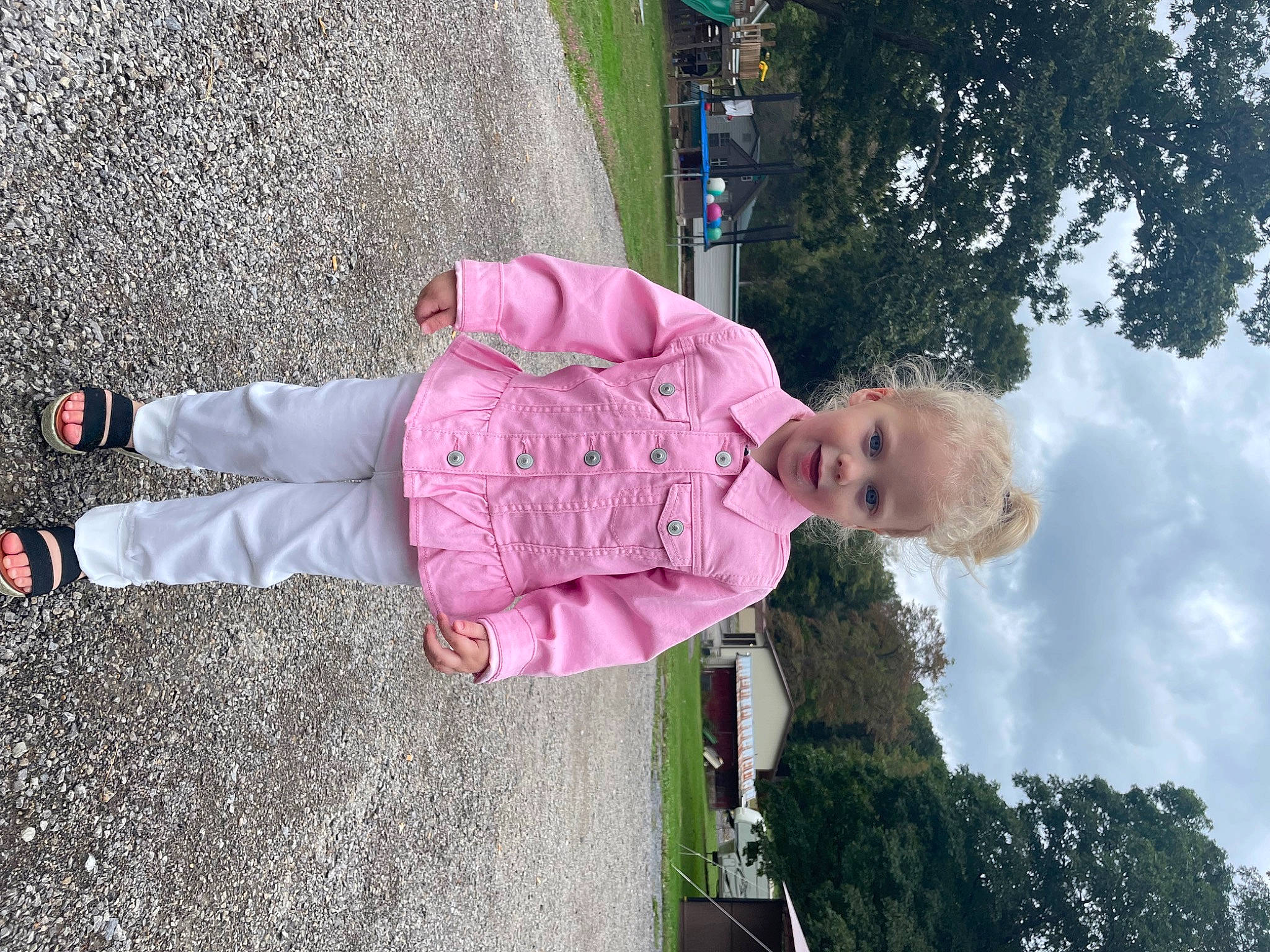 Izabella joined the competition — help win amazing prizes! asphalt, baby, baby_toddler_clothing, child, cloud, fun, grass, happy, leaf, leisure, people_in_nature, person, pink, plant, play, recreation, sky, spring, toddler, tree