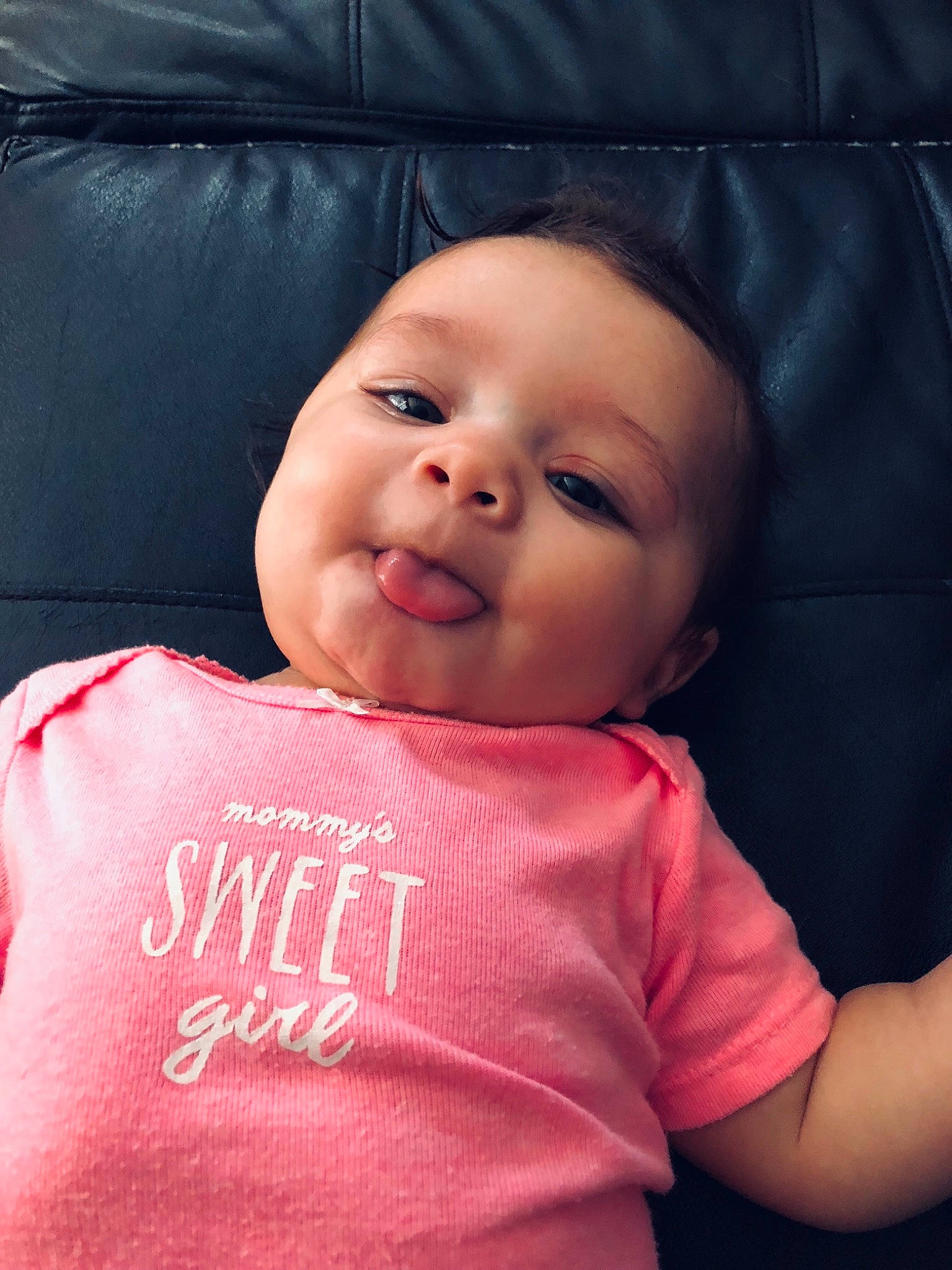 Aleeyah joined the competition — help win amazing prizes! beauty, cheek, child, chin, day, eye, face, forehead, girl, head, infant, lip, mouth, nose, person, pink, red, skin, smile, toddler