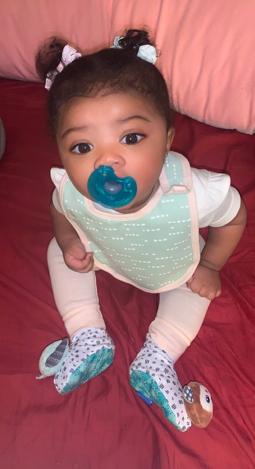 Soul joined the competition — help win amazing prizes! baby, baby_toddler_clothing, cheek, child, comfort, dress, eyelash, face, finger, fun, hairstyle, happy, iris, jewellery, mouth, person, pink, sitting, skin, sleeve