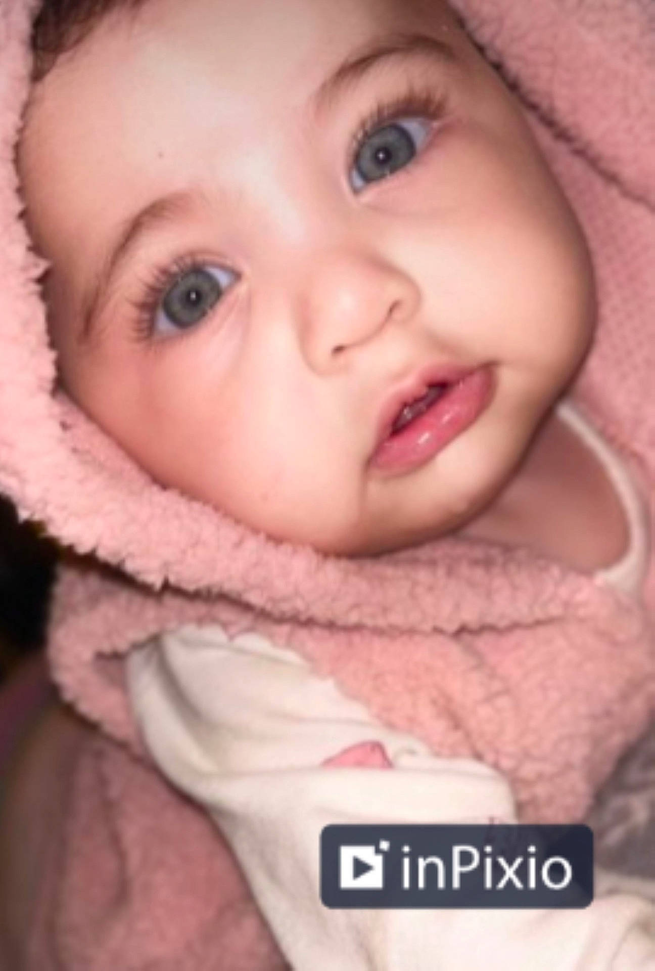 Lola joined the competition — help win amazing prizes! baby, babylaughing, bonnet, clothing, face, happy, hat, head, hood, person, photography, portrait, smile