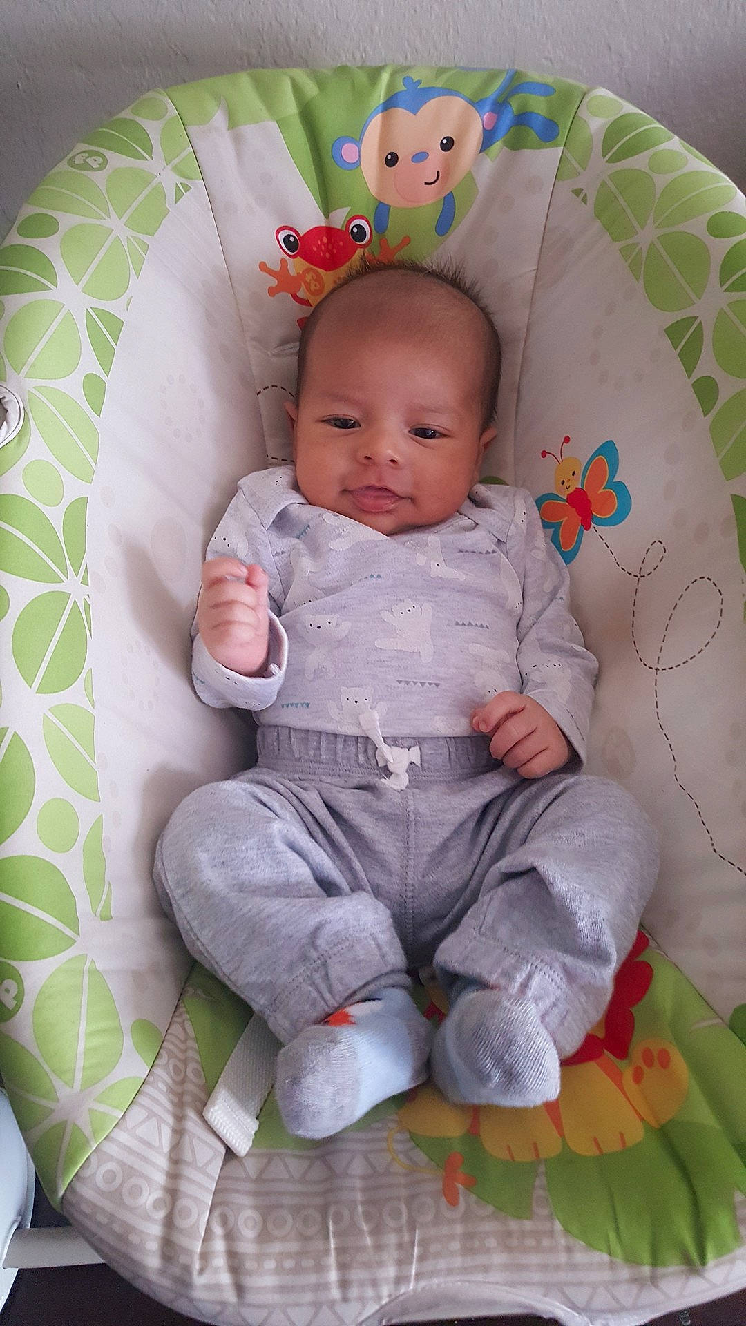 Emiliano is registered to the contest to win money with this photo: baby_products, baby_toys, bed, child, infant, infant_bed, iris, joy, material, person, pink, play, product, sitting, skin, stuffed_toy, textile, toddler, toy