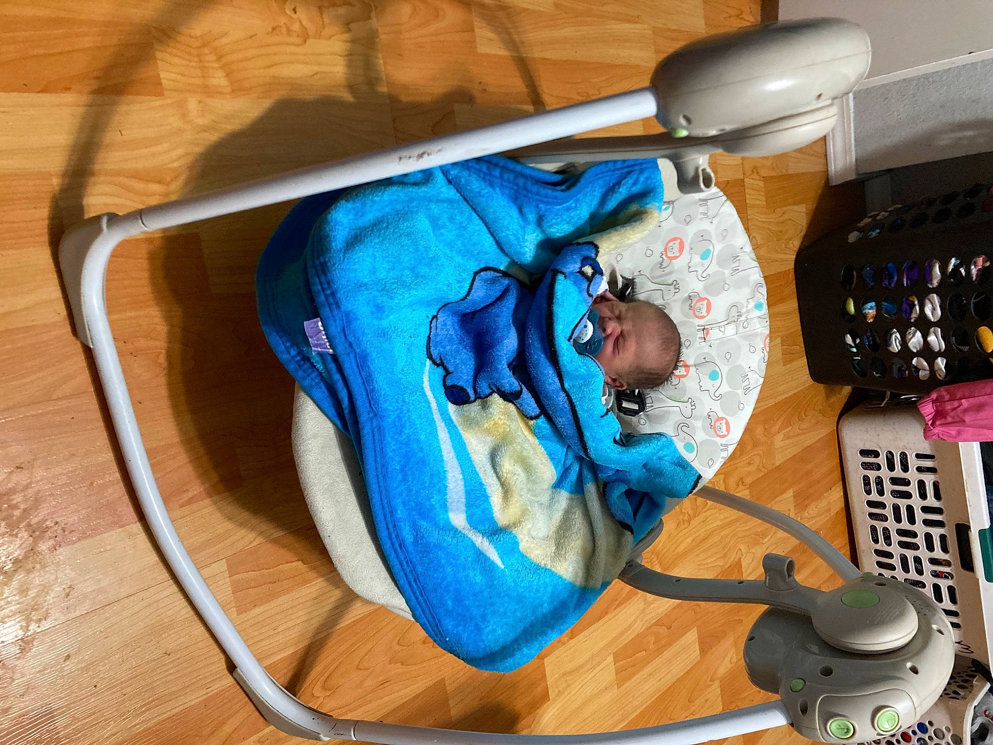 Felix is registered to the contest to win money with this photo: audio_equipment, backpack, bag, comfort, communication_device, corded_phone, electric_blue, flooring, gadget, hardwood, hearing, input_device, luggage_and_bags, microphone, office_supplies, peripheral, person, personal_protective_equipment, plastic, telephone