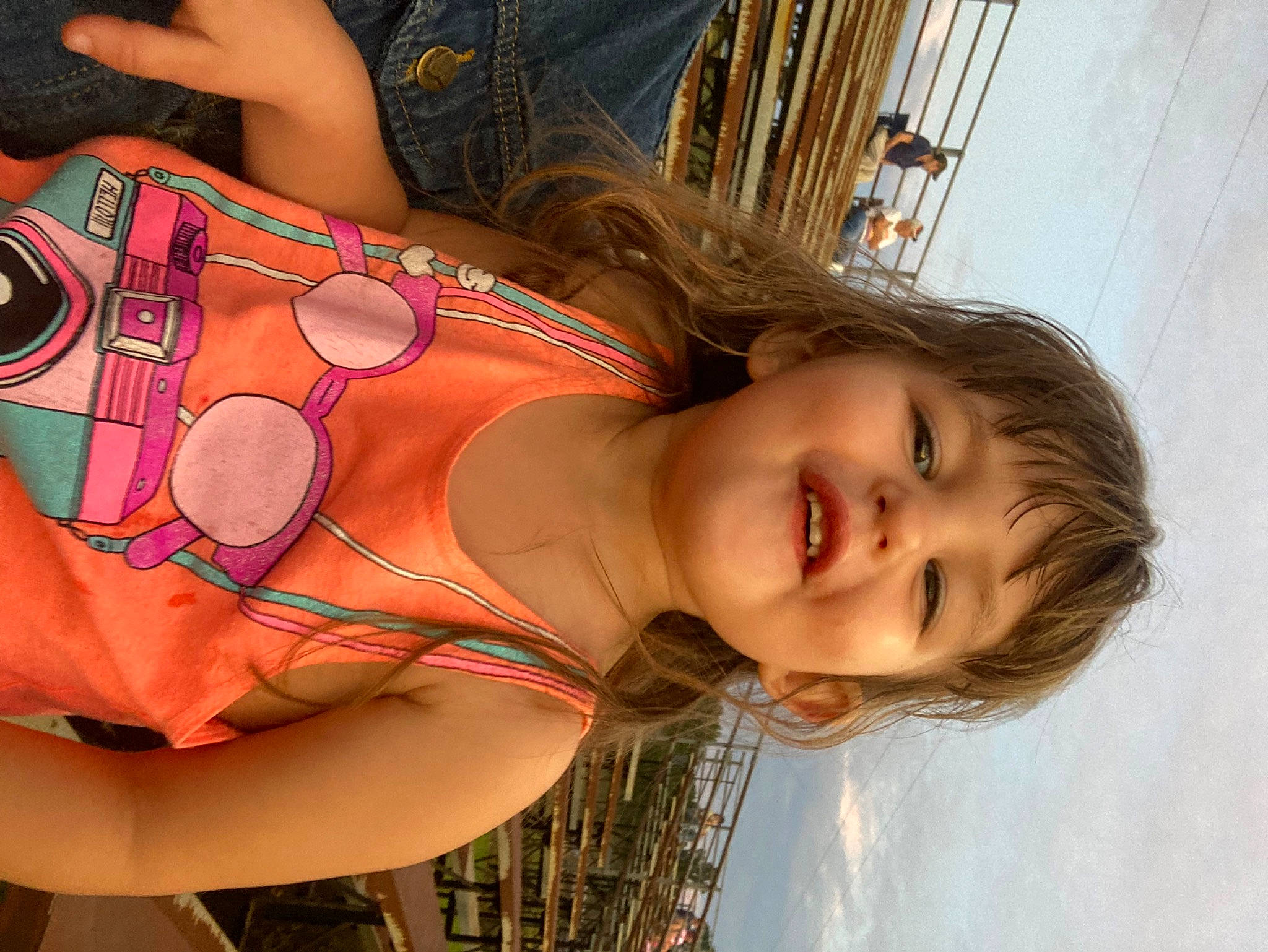 Kiera joined the competition — help win amazing prizes! abdomen, beauty, chest, elbow, fun, happy, human_leg, joy, mouth, neck, organ, pattern, people_in_nature, person, skin, sky, smile, thigh, toddler, trunk