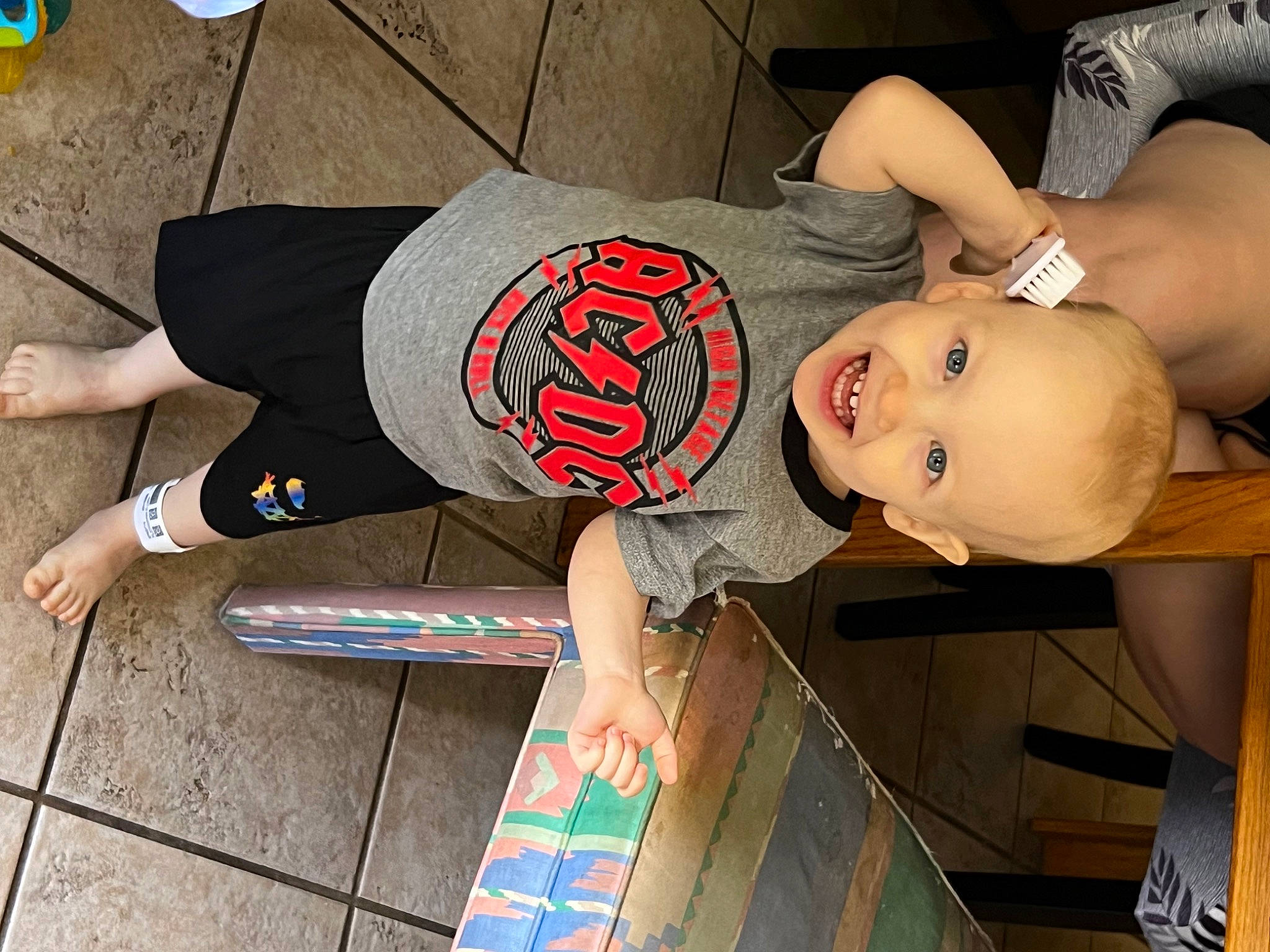 Elijah joined the competition — help win amazing prizes! abdomen, active_pants, arm, balance, calf, chest, elbow, flooring, foot, fun, human_leg, joint, joy, knee, person, sleeve, thigh, toddler, trunk, waist