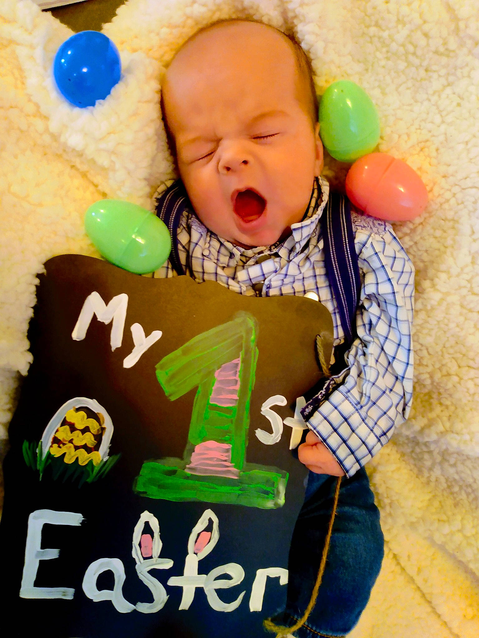 Owen joined the competition — help win amazing prizes! baby, baby_playing_with_toys, baby_products, baby_toddler_clothing, baby_toys, balloon, cheek, child, font, fun, grass, green, happy, head, person, play, sitting, sleeve, sweetness, t_shirt