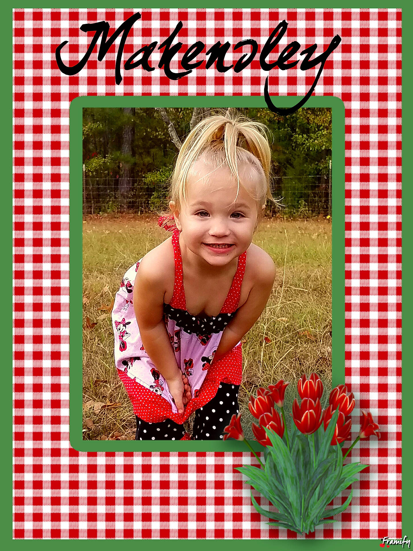 Makensley is registered to the contest to win money with this photo: art, child, craft, design, interior_design, joy, pattern, person, photography, picture_frame, plant, polka_dot, textile