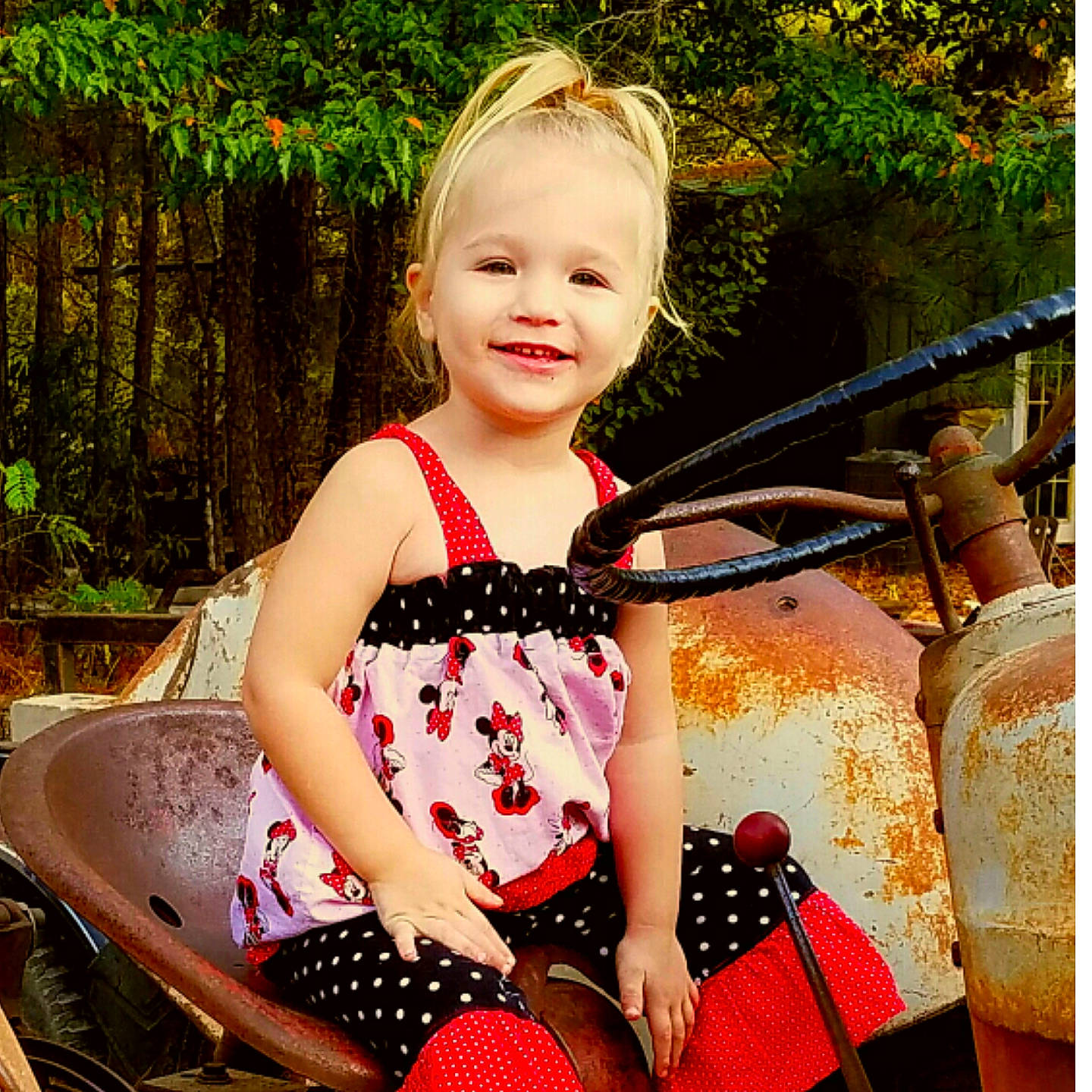 Makensley is registered to the contest to win money with this photo: baby_toddler_clothing, beauty, child, child_model, design, dress, happy, joy, pattern, person, photo_shoot, photography, plant, play, polka_dot, sitting, smile, summer, toddler, vacation