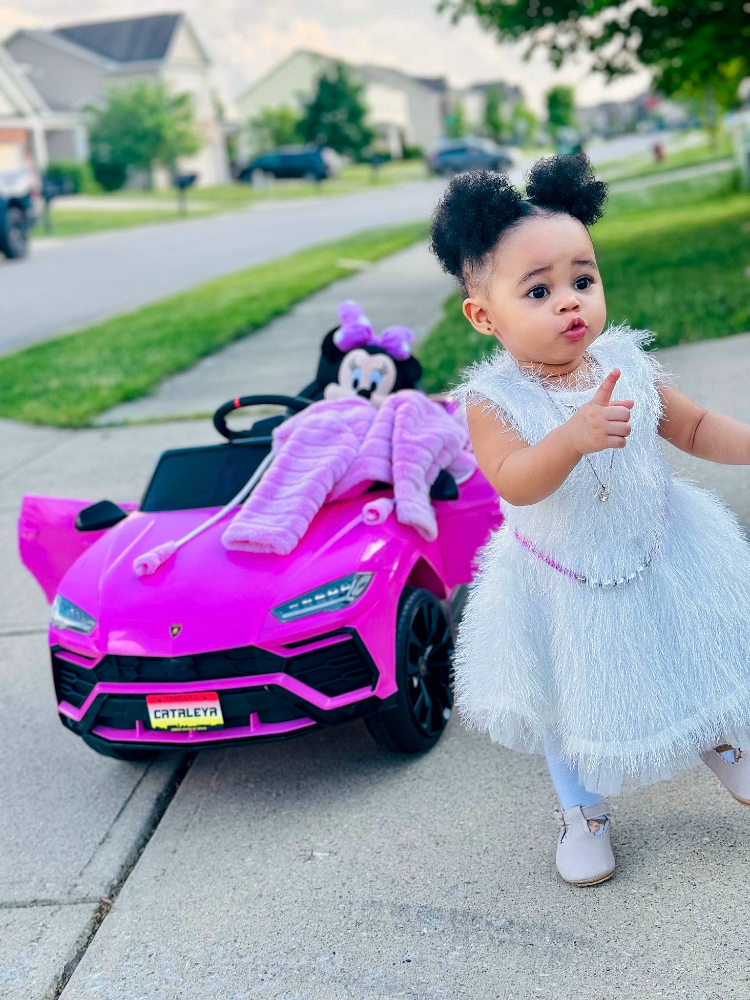Cataleya joined the competition — help win amazing prizes! automotive_design, automotive_exterior, automotive_lighting, automotive_tire, baby_toddler_clothing, beauty, bumper, car, dress, grass, happy, motor_vehicle, person, personal_luxury_car, pink, plant, rim, tire, toddler, vehicle