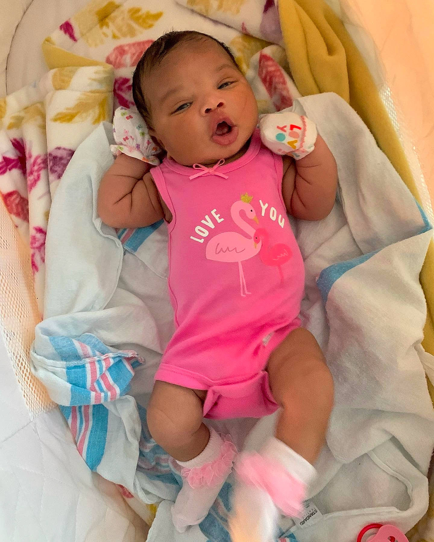 Journee joined the competition — help win amazing prizes! baby, baby_carriage, baby_products, baby_safety, baby_toddler_clothing, cheek, child, comfort, eye, face, happy, head, iris, linens, nail, person, pink, product, skin, sleeve