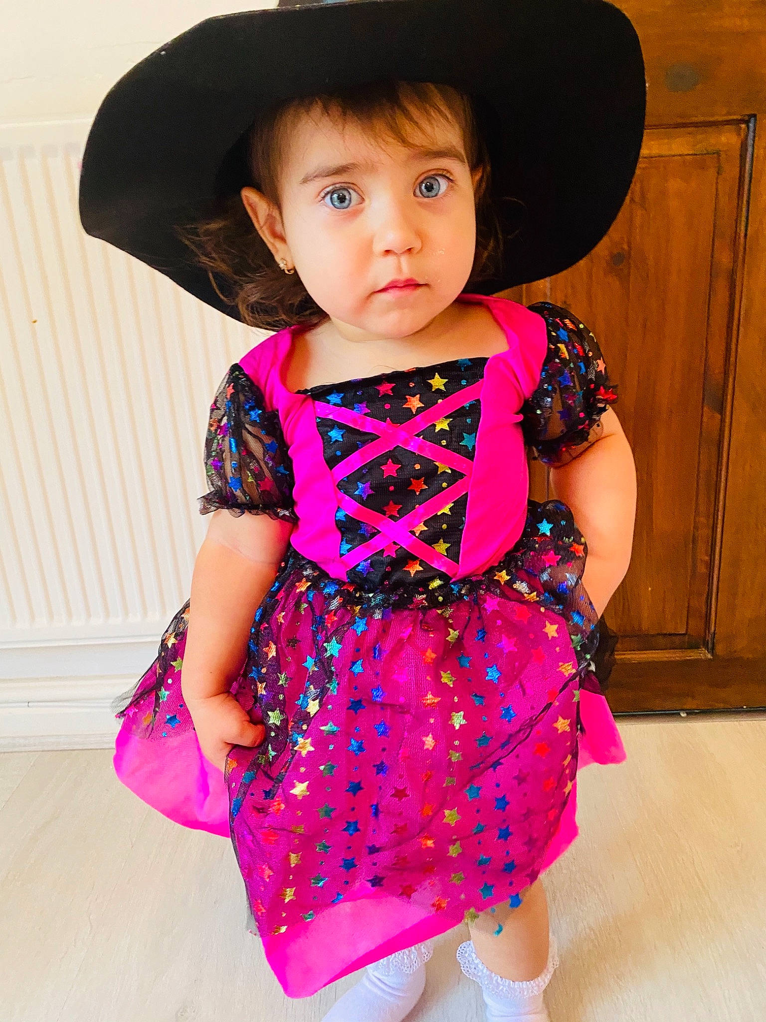 Rebecca joined the competition — help win amazing prizes! baby_toddler_clothing, cheek, chin, dress, fashion, hair, hairstyle, happy, hat, neck, one_piece_garment, person, photograph, pink, product, purple, shoulder, skin, sleeve, standing