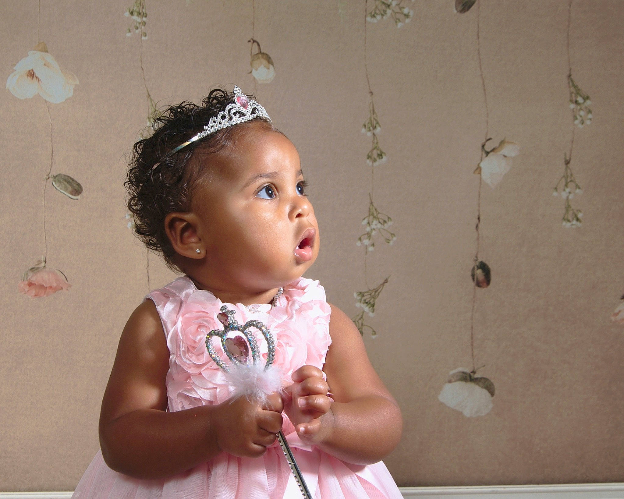 Aliyah joined the competition — help win amazing prizes! baby, cheek, child, dress, fashion_accessory, hair_accessory, headband, headgear, headpiece, jewellery, neck, person, pink, toddler