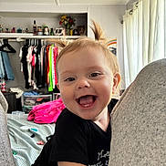 Jersey joined the competition — help win amazing prizes! bed, blanket, casual, cheerful, child, clothing, curtains, face, furniture, hair, happy, home, indoor, person, pigtails, portrait, room, smiling, toddler, toy