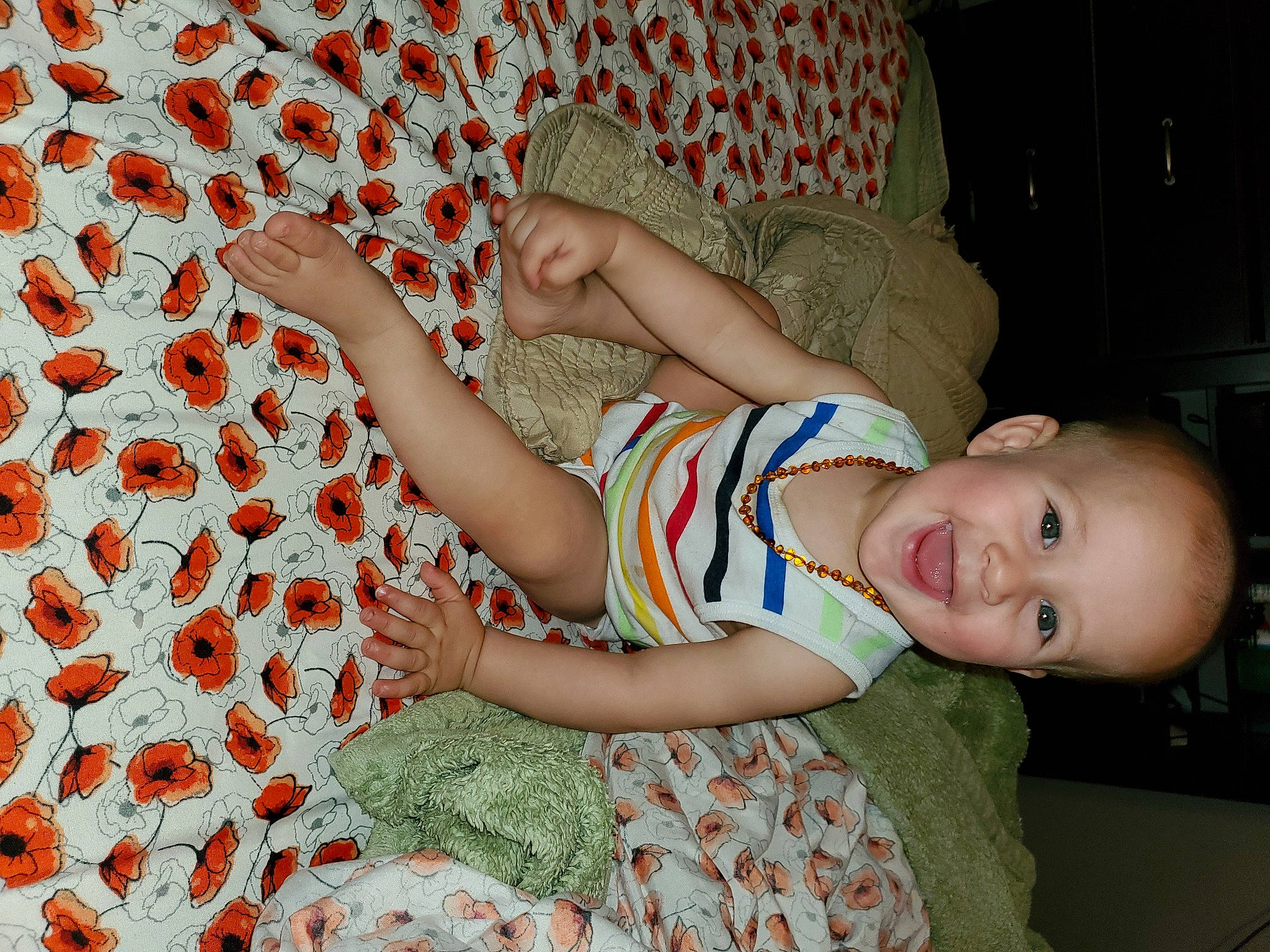 Rowan joined the competition — help win amazing prizes! baby, child, joy, leg, pattern, person, room, sleep, textile, toddler, vacation