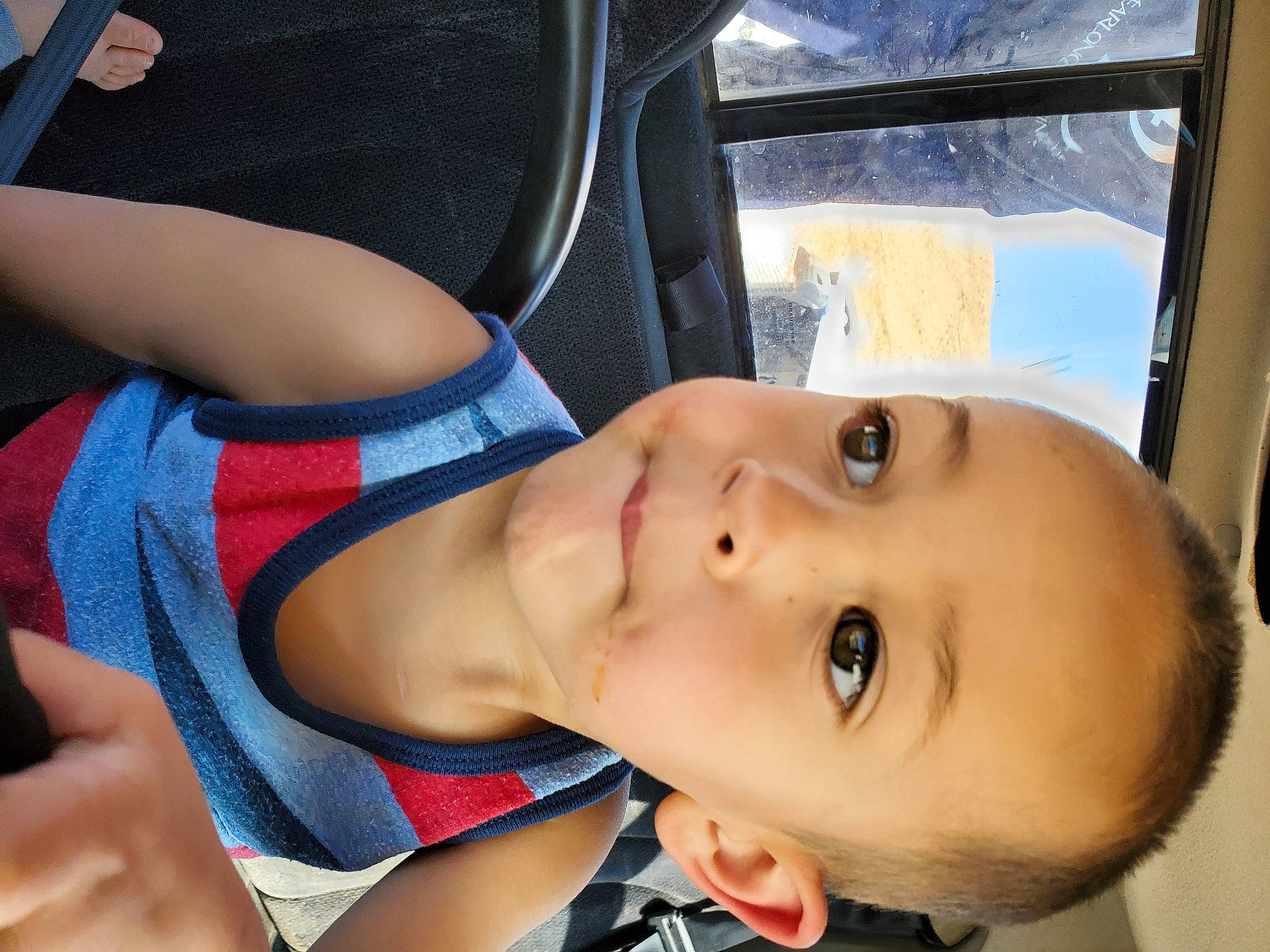 Aizen is registered to the contest to win money with this photo: arm, black_hair, chest, child, muscle, neck, person