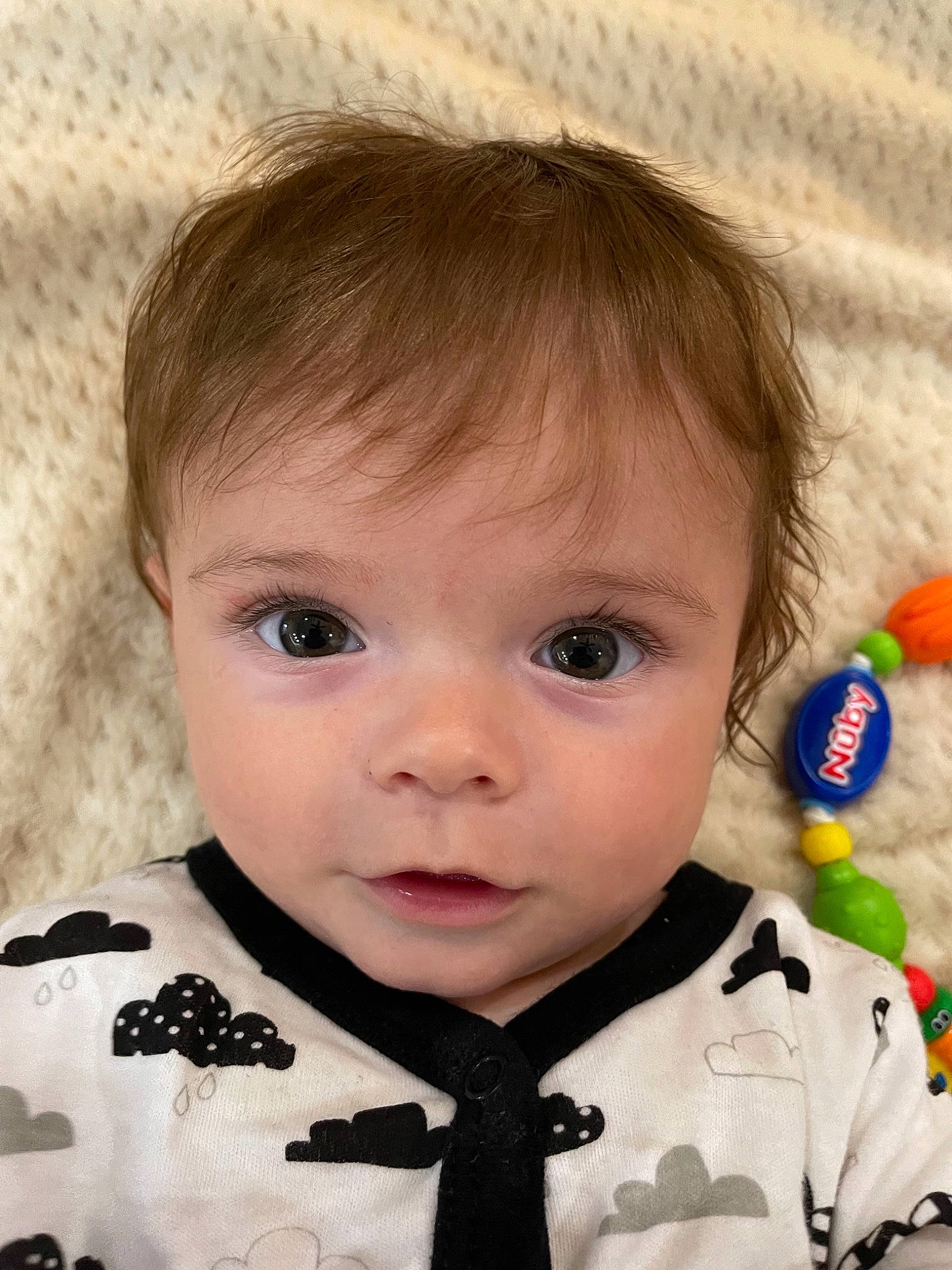 Asher joined the competition — help win amazing prizes! baby_toddler_clothing, cheek, clothing, collar, dress_shirt, eye, eyelash, face, facial_expression, hair, head, human_body, iris, lip, mammal, neck, nose, outerwear, person, skin