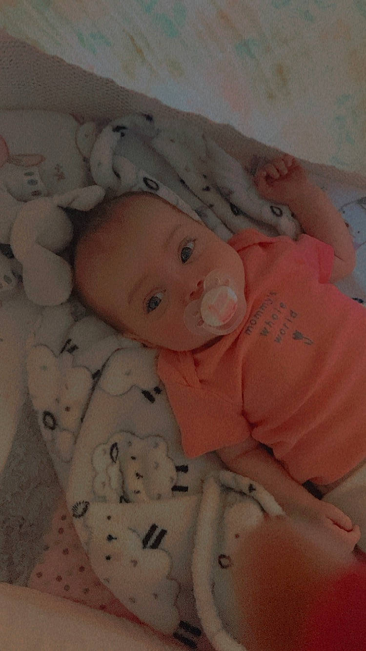 Essence joined the competition — help win amazing prizes! baby, baby_products, baby_sleeping, baby_toddler_clothing, bed, bedtime, cheek, child, comfort, eye, face, head, linens, lip, pattern, person, pink, skin, sleeve, textile