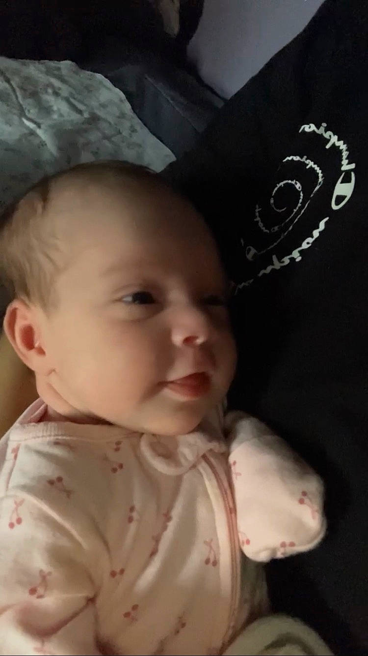 Essence joined the competition — help win amazing prizes! baby, baby_toddler_clothing, cheek, child, ear, eye, eyebrow, eyelash, happy, hat, human_body, iris, lip, nose, person, sitting, skin, sleeve, smile, toddler