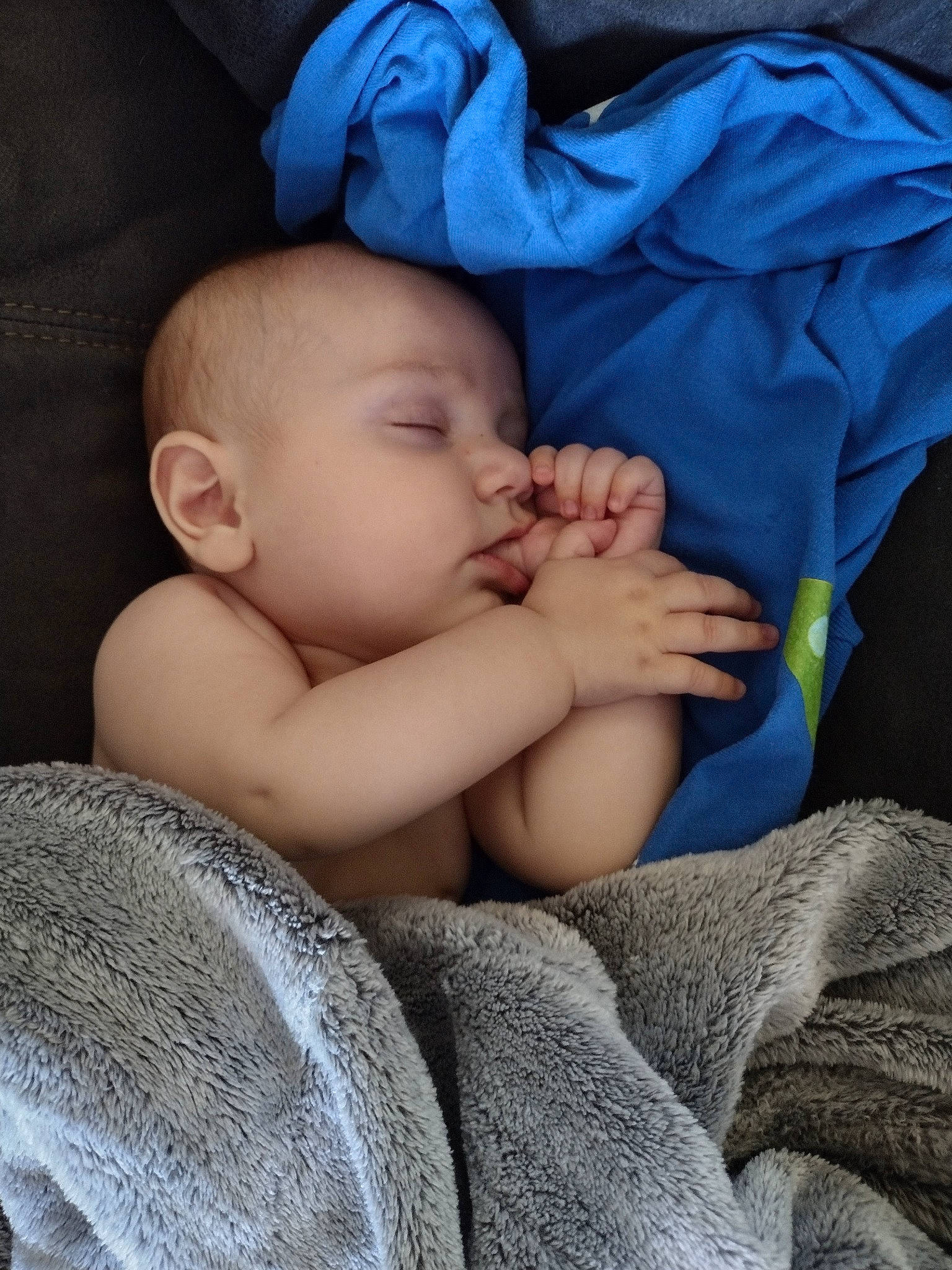 Bear joined the competition — help win amazing prizes! baby, baby_products, baby_sleeping, baby_toddler_clothing, bedtime, cheek, child, chin, comfort, elbow, electric_blue, finger, gesture, linens, nail, person, sitting, skin, textile, thumb