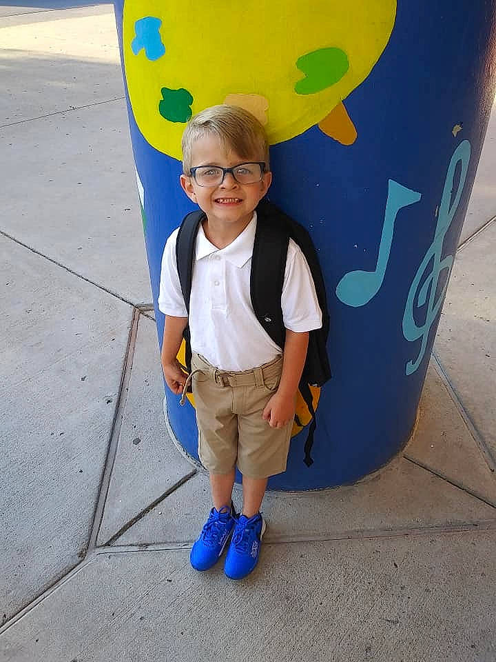 Colton joined the competition — help win amazing prizes! art, asphalt, azure, blue, concrete, cool, electric_blue, eyewear, fun, happy, joy, leisure, organ, pattern, person, road_surface, sleeve, smile, standing, t_shirt