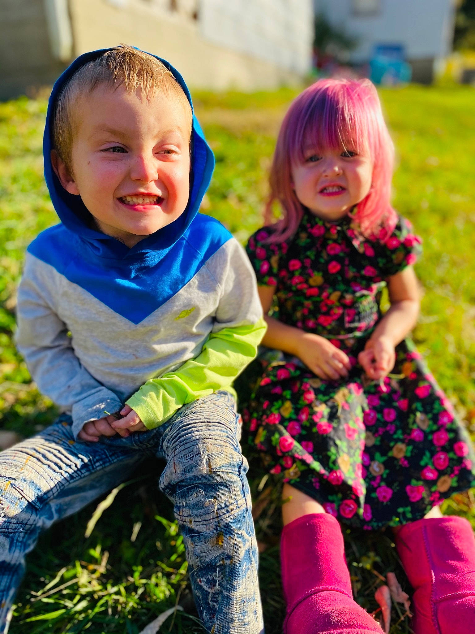 Jaxxson joined the competition — help win amazing prizes! baby, baby_toddler_clothing, clothing, facial_expression, fun, grass, green, hairstyle, happy, interaction, iris, joy, leaf, leisure, people_in_nature, person, plant, skin, smile, standing