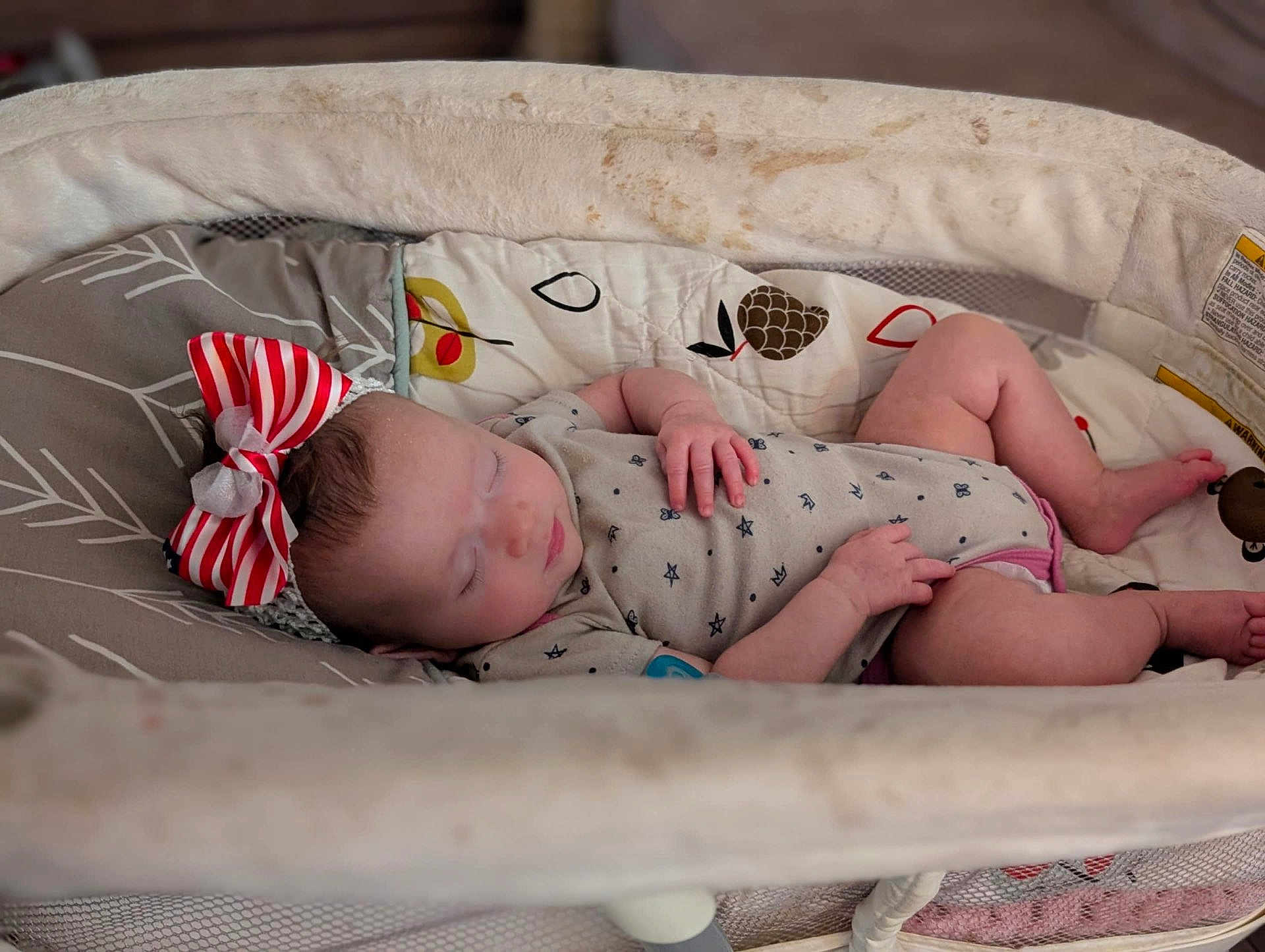 Lucifia joined the competition — help win amazing prizes! baby, sleeping, headband, bow, bassinet, blanket, infant, clothing, hand, foot, pattern, cushion, resting, child, cute, indoors, soft, peaceful, newborn, portrait