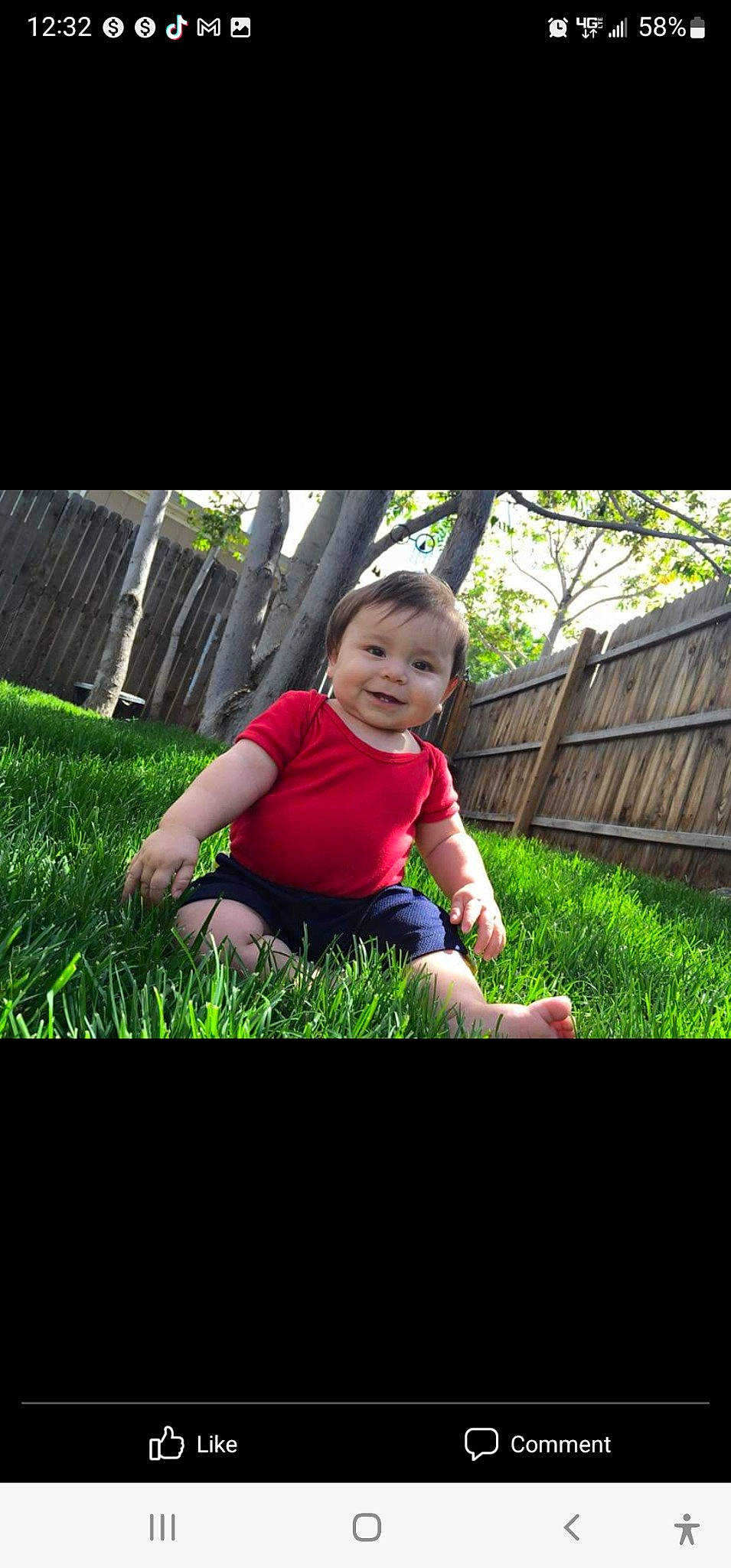 Dante joined the competition — help win amazing prizes! baby, baby_toddler_clothing, flash_photography, flooring, fun, grass, grassland, happy, joy, landscape, lawn, leisure, magenta, people_in_nature, person, plant, recreation, shrub, sitting, t_shirt