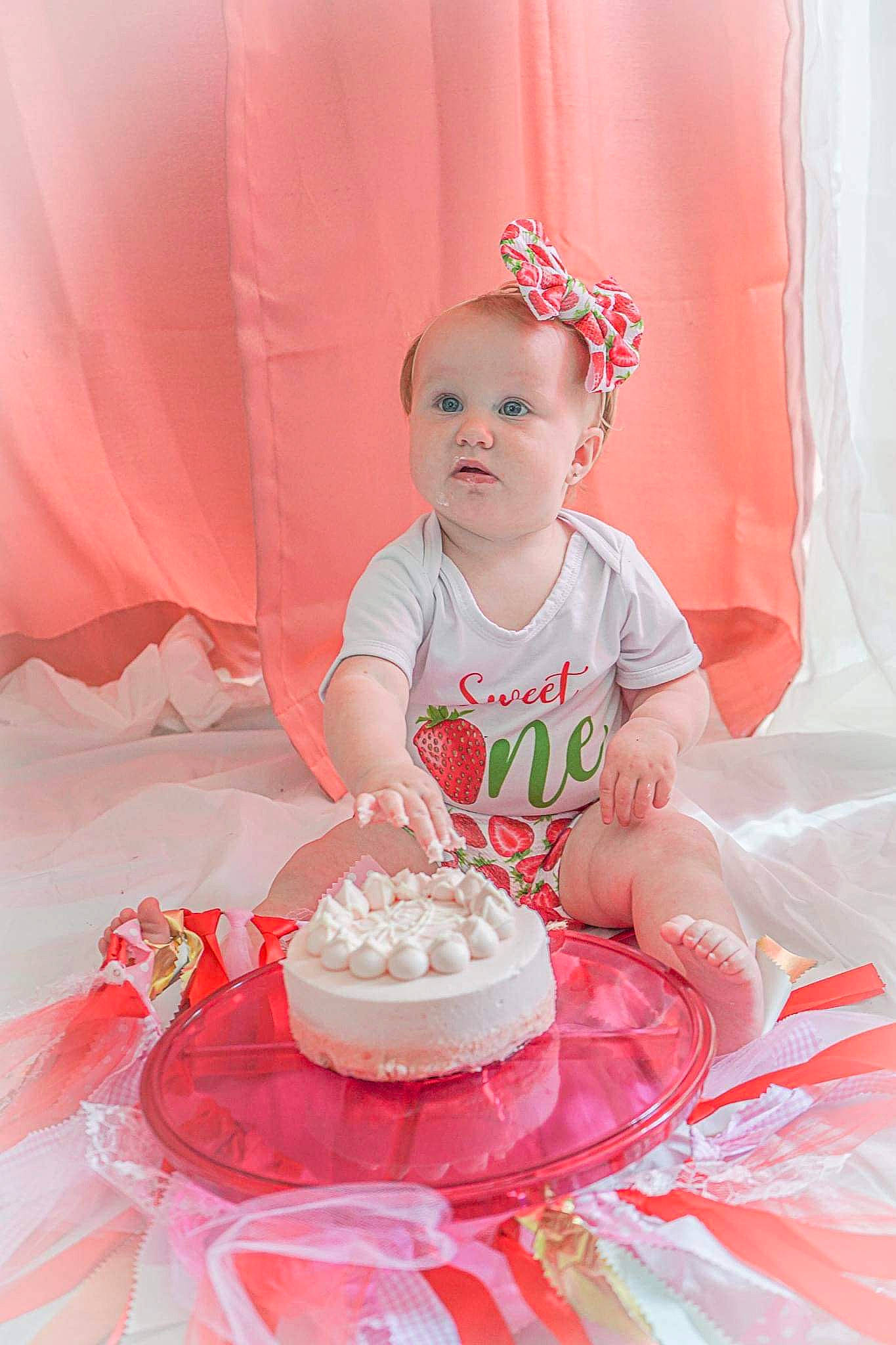 Mariyah joined the competition — help win amazing prizes! baby, baby_toddler_clothing, baked_goods, birthday, birthday_cake, birthday_party, buttercream, cake, cake_decorating, cake_decorating_supply, child, event, food, happy, magenta, person, pink, sugar_cake, sugar_paste, surprise