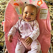 Kha'Lani joined the competition — help win amazing prizes! baby, babylaughing, chair, clothing, crib, cushion, face, furniture, happy, hat, head, homedecor, infantbed, newborn, pants, person, photography, portrait, sitting, smile