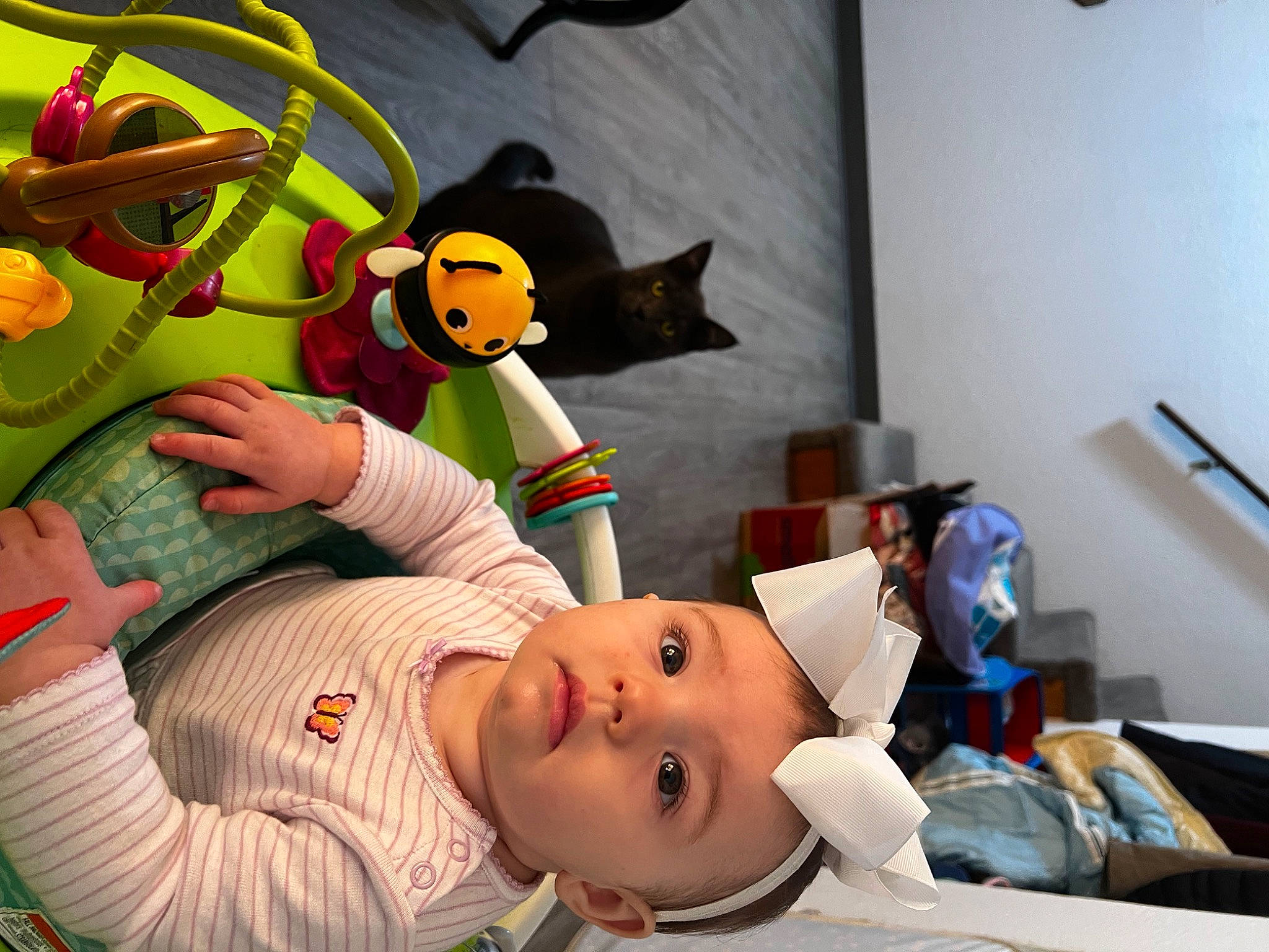 Raelynn joined the competition — help win amazing prizes! animated_cartoon, animation, art, baby, baby_products, baby_toddler_clothing, chair, child, comfort, fun, happy, headwear, person, picture_frame, plush, room, smile, stuffed_toy, textile, toddler