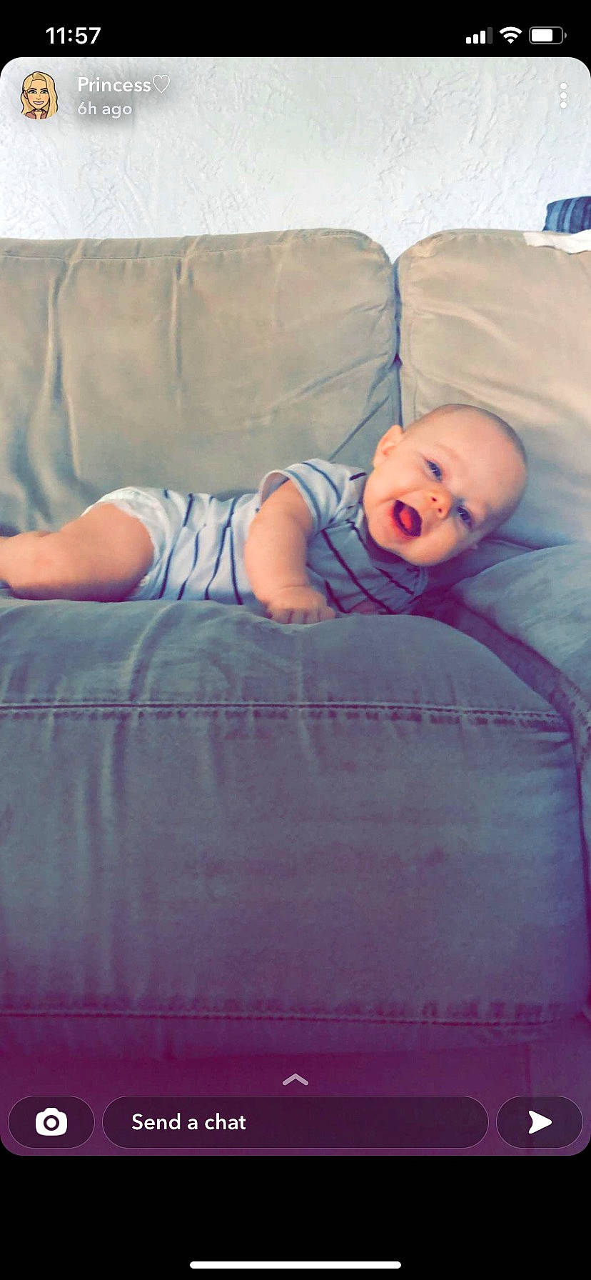 Cash joined the competition — help win amazing prizes! baby, baby_toddler_clothing, bedding, blue, child, comfort, electric_blue, flooring, human_body, linens, mammal, orange, person, pink, product, purple, rectangle, sleeve, textile, toddler