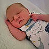Greyson joined the competition — help win amazing prizes! baby, blanket, child, closeup, cozy, cute, face, hand, indoors, infant, newborn, ocean_theme, onesie, peaceful, portrait, resting, skin, sleeping, soft, whale