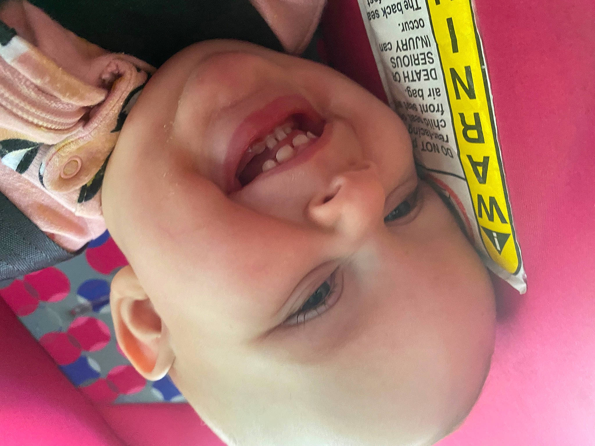 Arianna is registered to the contest to win money with this photo: cheek, child, chin, ear, eyebrow, eyelash, facial_expression, forehead, fun, happy, iris, joy, lip, mouth, neck, nose, person, plaid, skin, smile