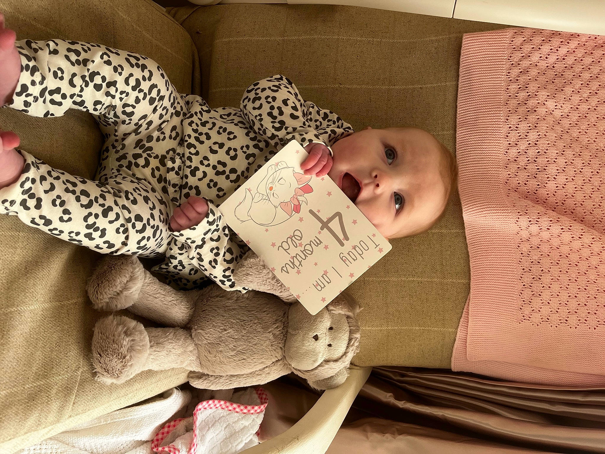 Margot joined the competition — help win amazing prizes! baby, baby_products, baby_sleeping, baby_toddler_clothing, bedtime, carmine, child, comfort, facial_expression, finger, font, hand, handwriting, happy, headgear, linens, pattern, person, room, textile
